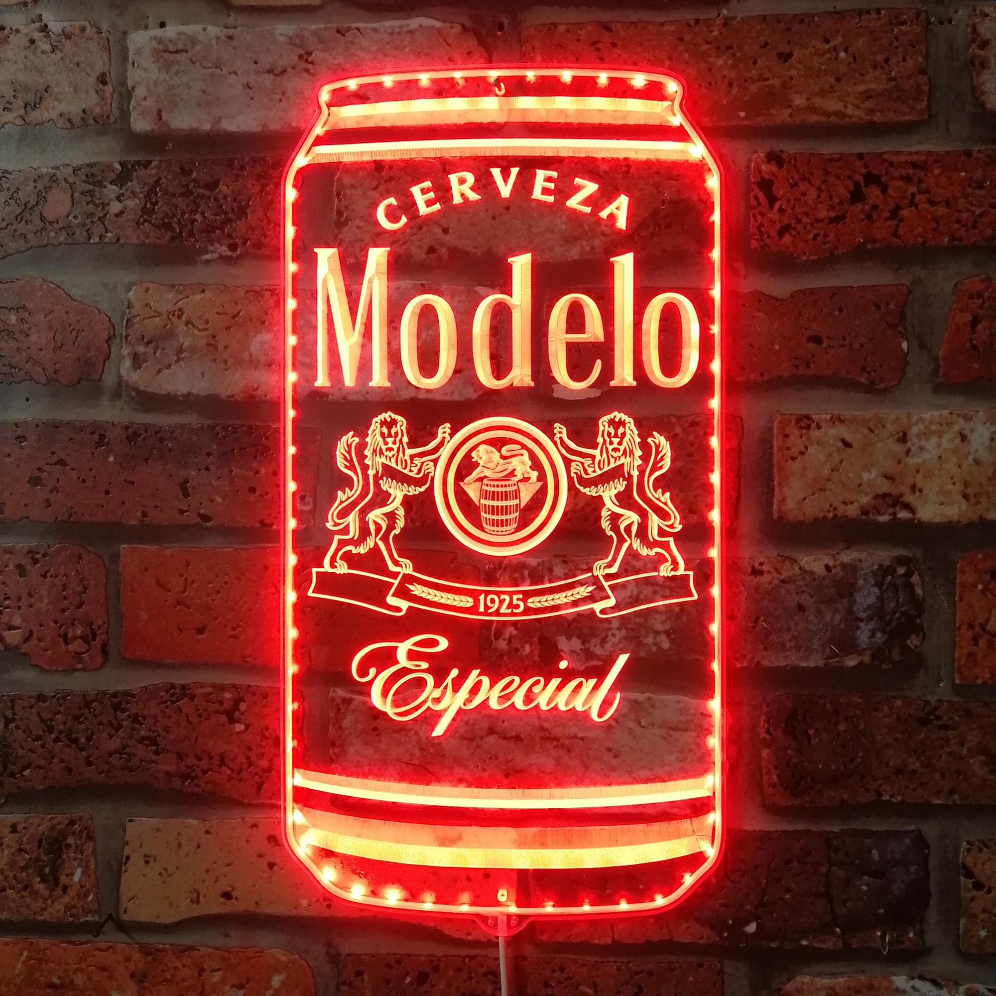 Modelo Cerveza Can Dynamic RGB Edge Lit LED Sign