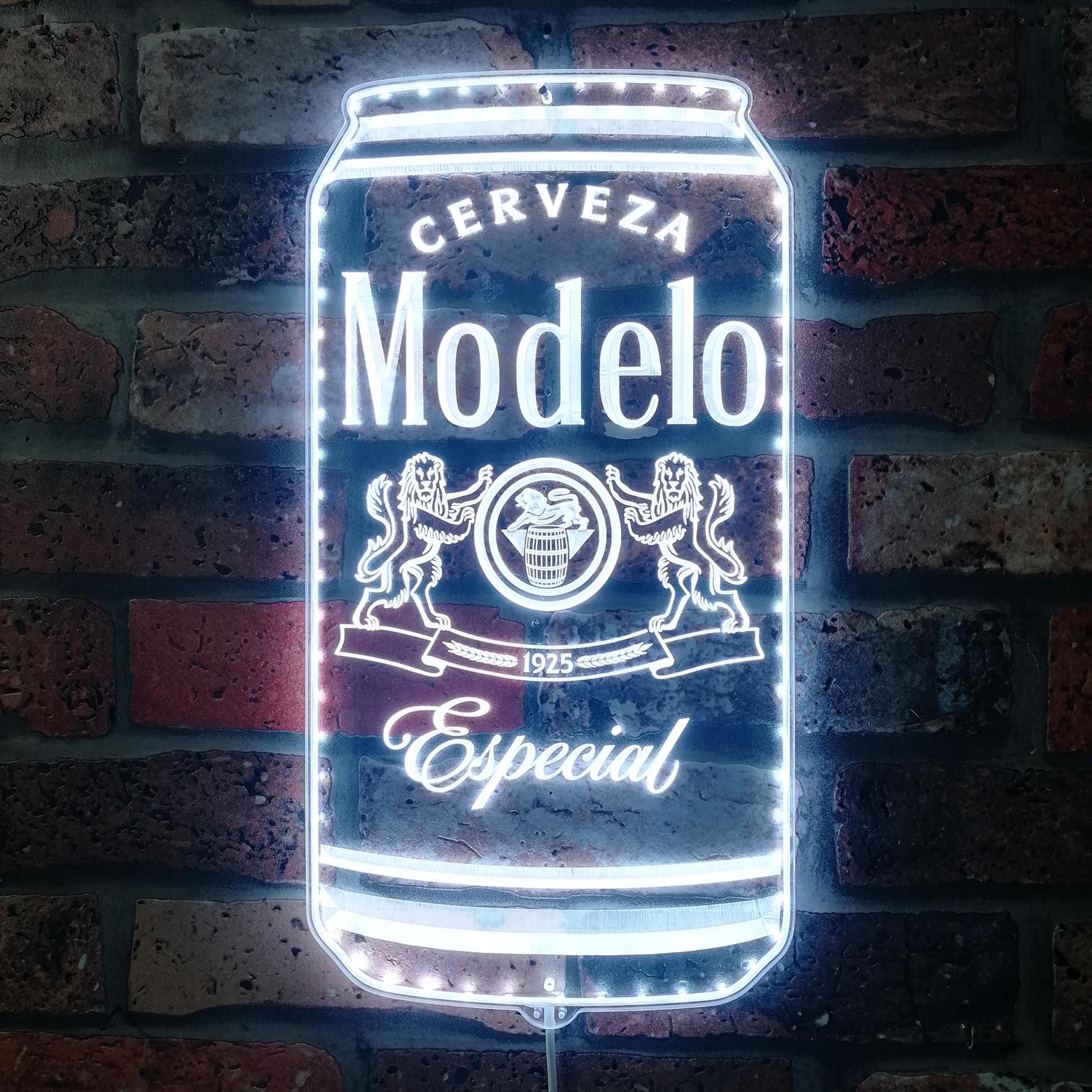 Modelo Cerveza Can Dynamic RGB Edge Lit LED Sign