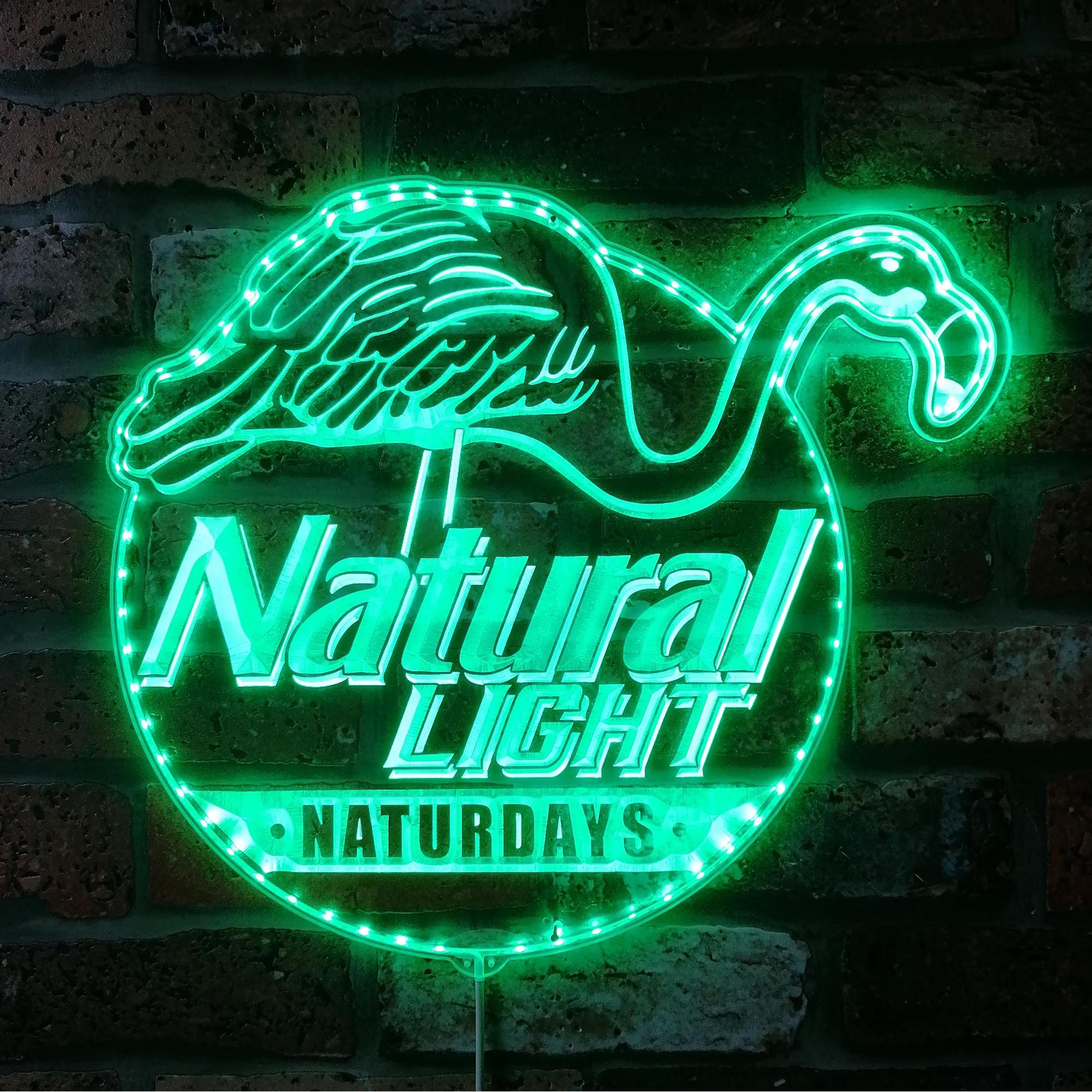 Natural Light Dynamic RGB Edge Lit LED Sign