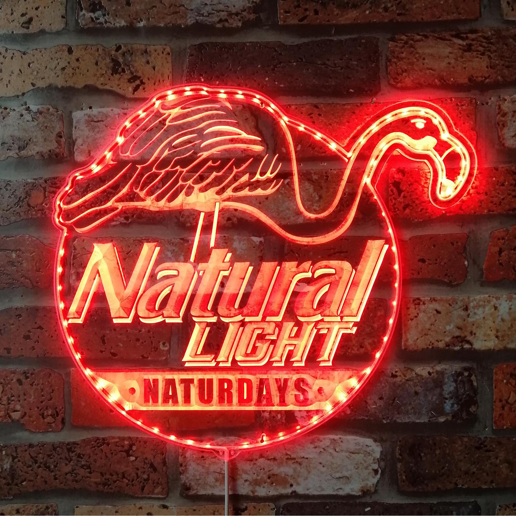 Natural Light Dynamic RGB Edge Lit LED Sign