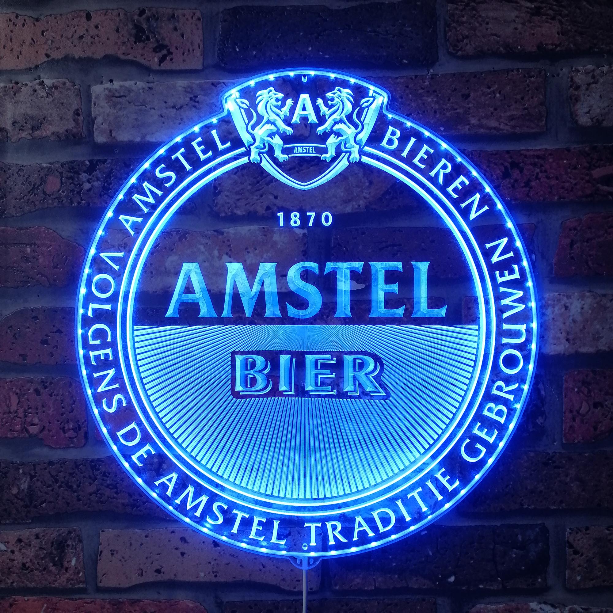 Amstel Brewery Bar RGB Edge Lit LED Sign