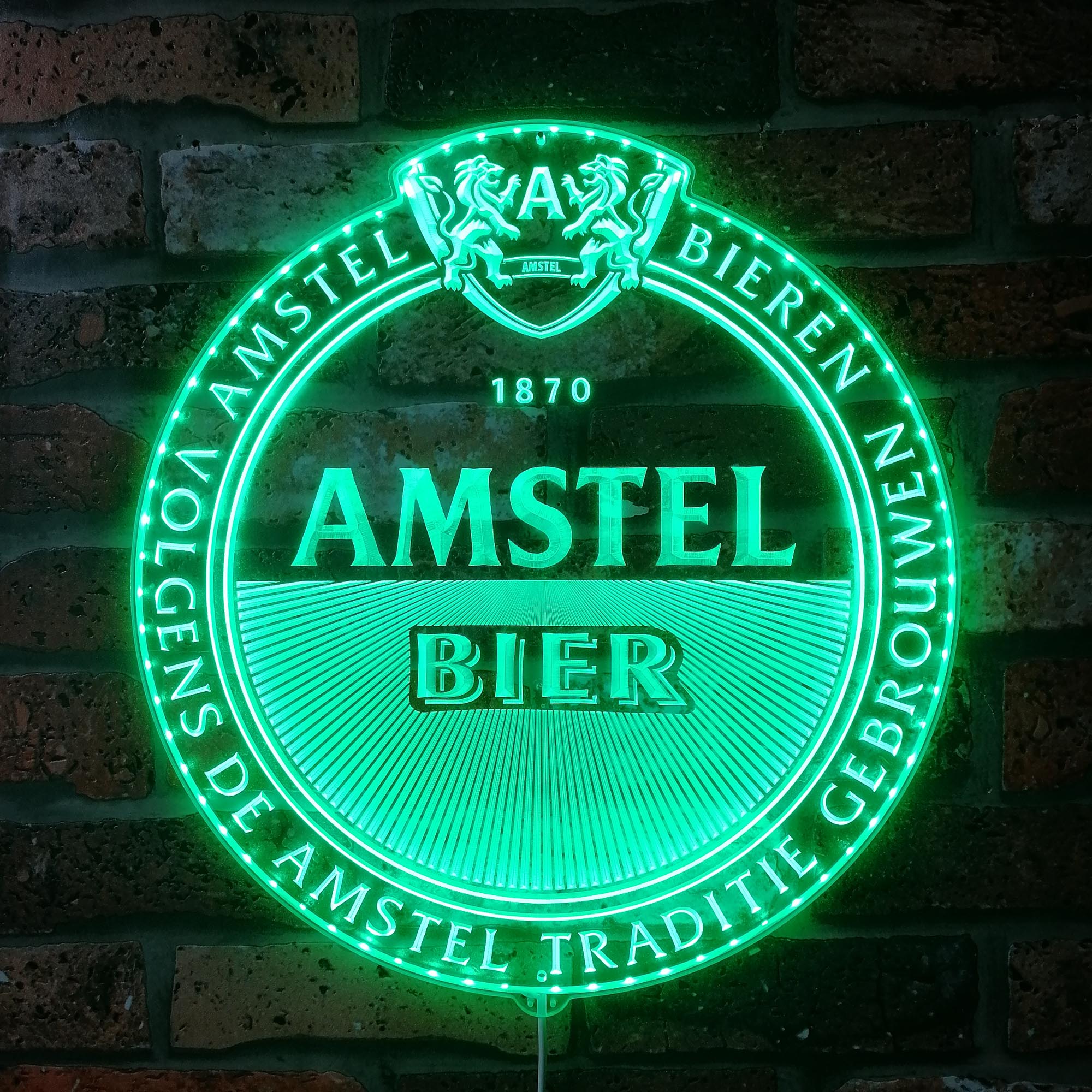 Amstel Brewery Bar RGB Edge Lit LED Sign