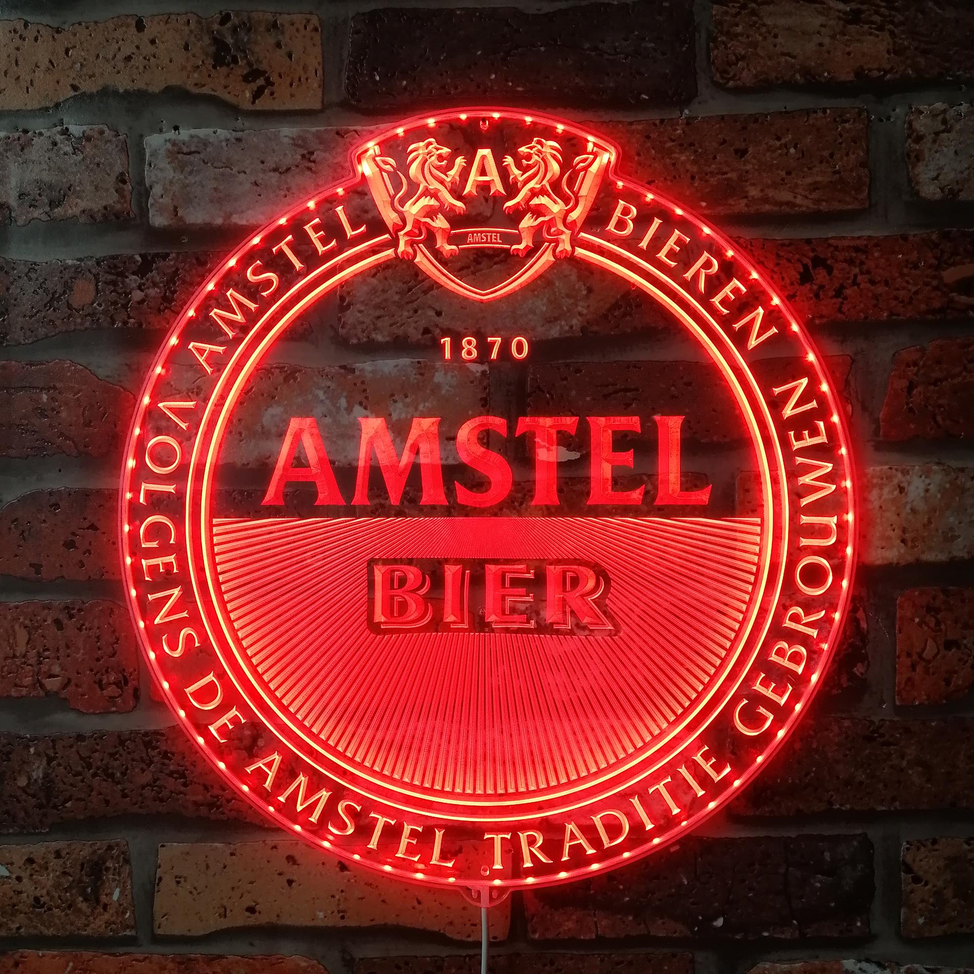 Amstel Brewery Bar RGB Edge Lit LED Sign