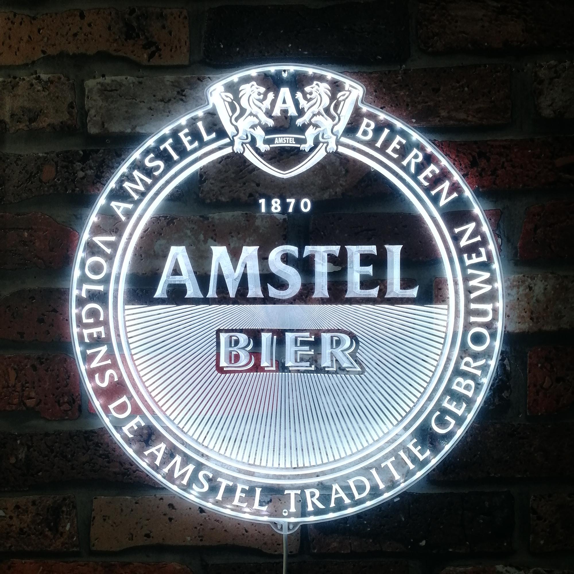 Amstel Brewery Bar RGB Edge Lit LED Sign