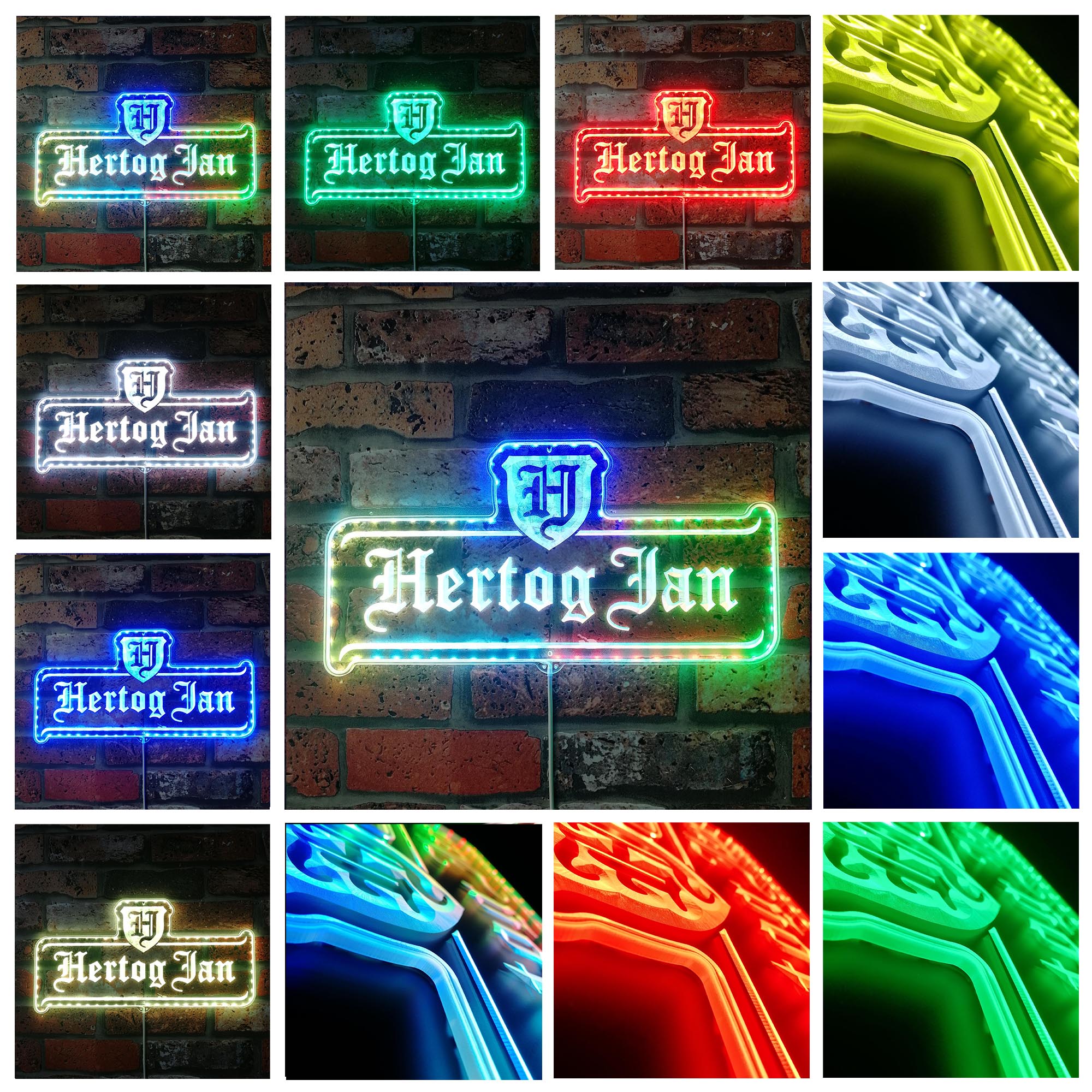 Hertog Jan Dynamic RGB Edge Lit LED Sign