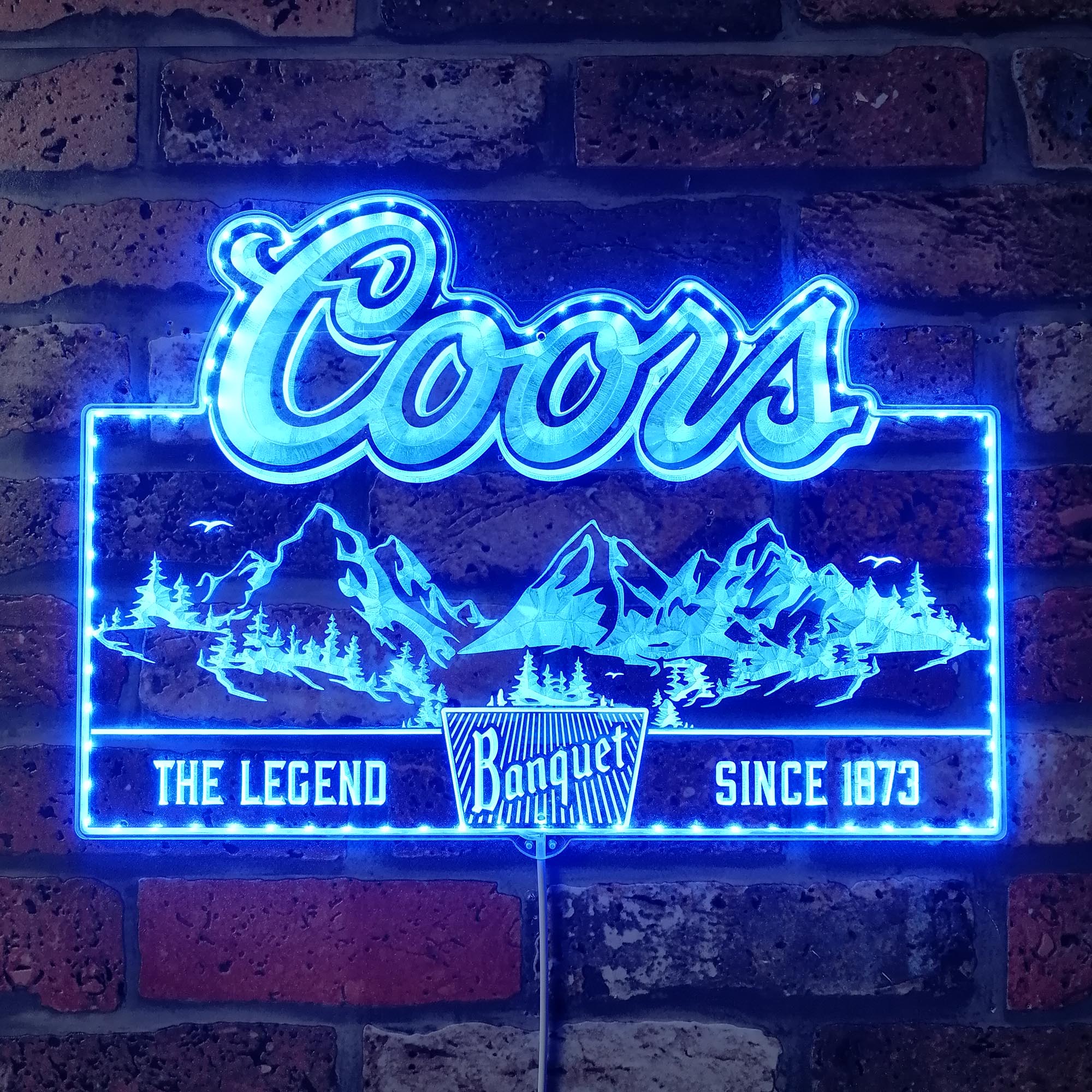 Coors Banquet Dynamic RGB Edge Lit LED Sign