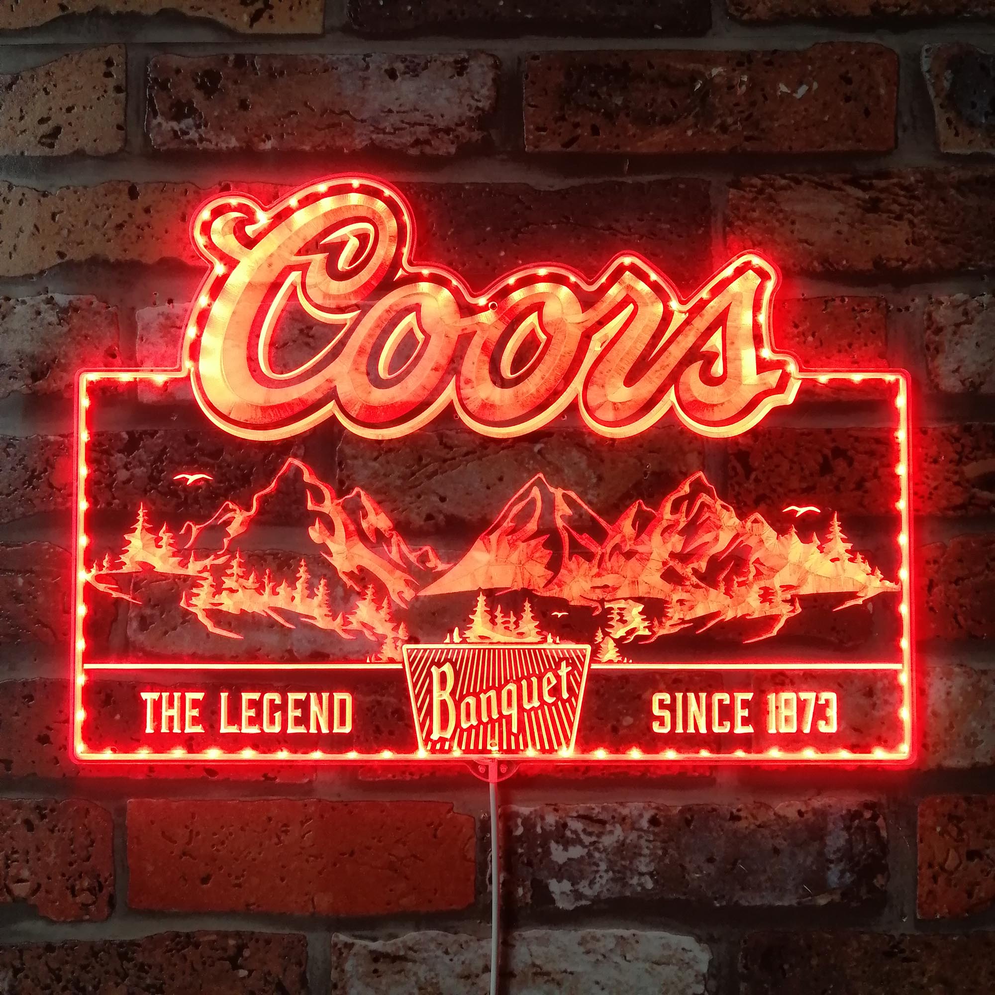 Coors Banquet Dynamic RGB Edge Lit LED Sign