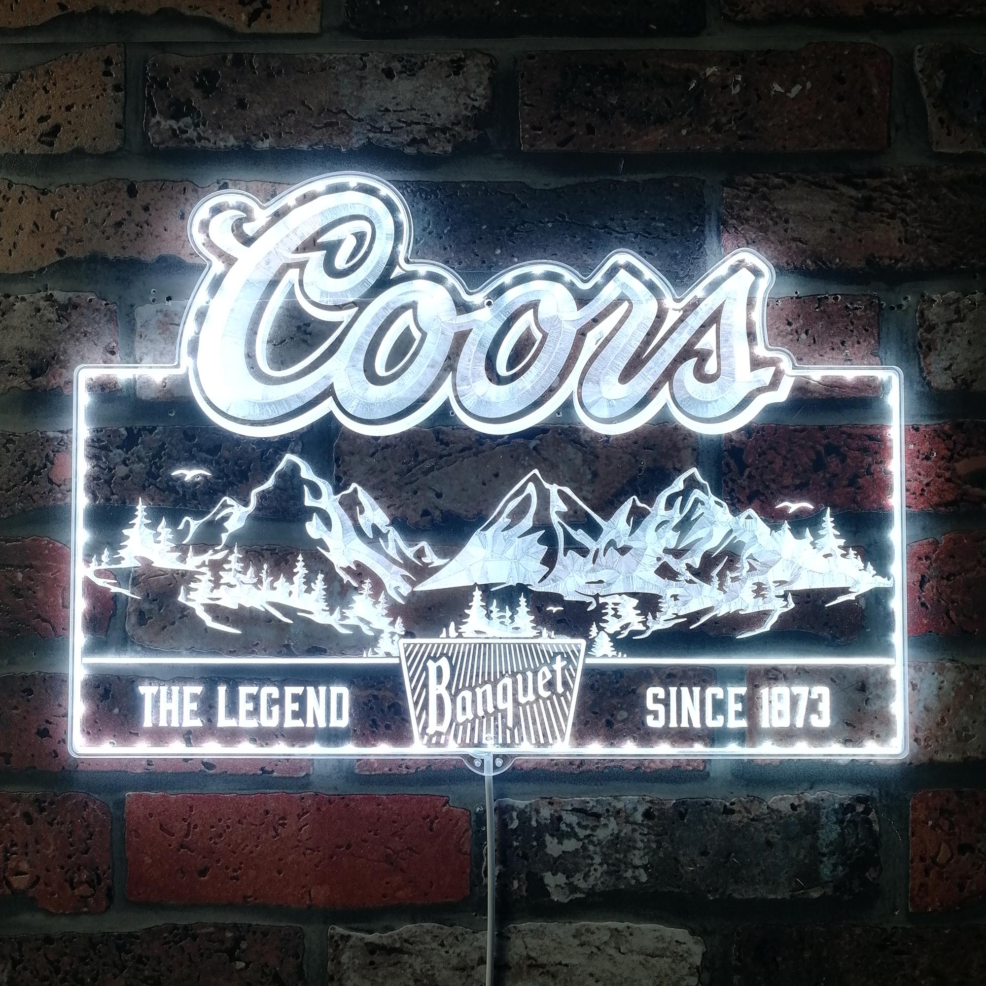 Coors Banquet Dynamic RGB Edge Lit LED Sign