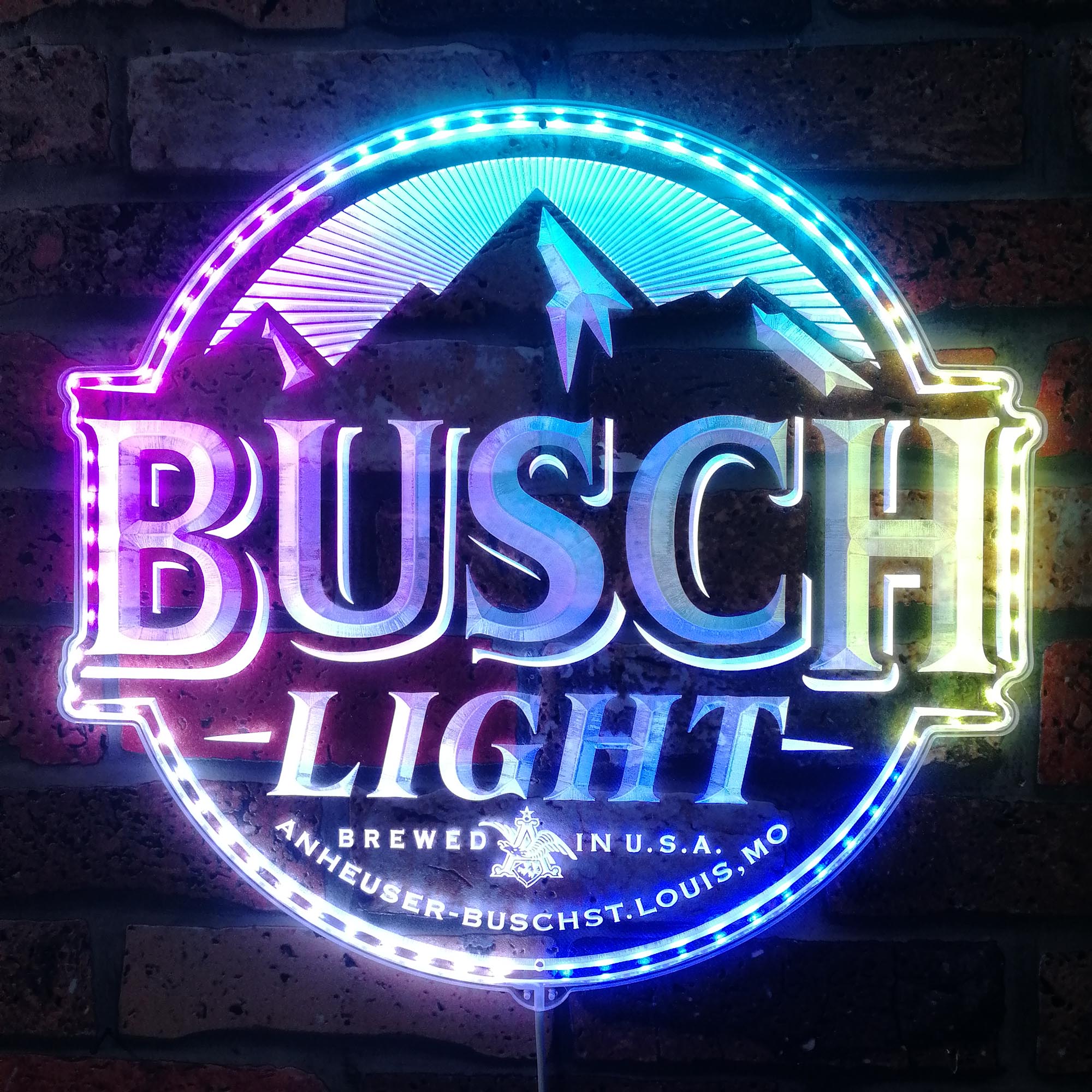 Busch Light Dynamic RGB Edge Lit LED Sign