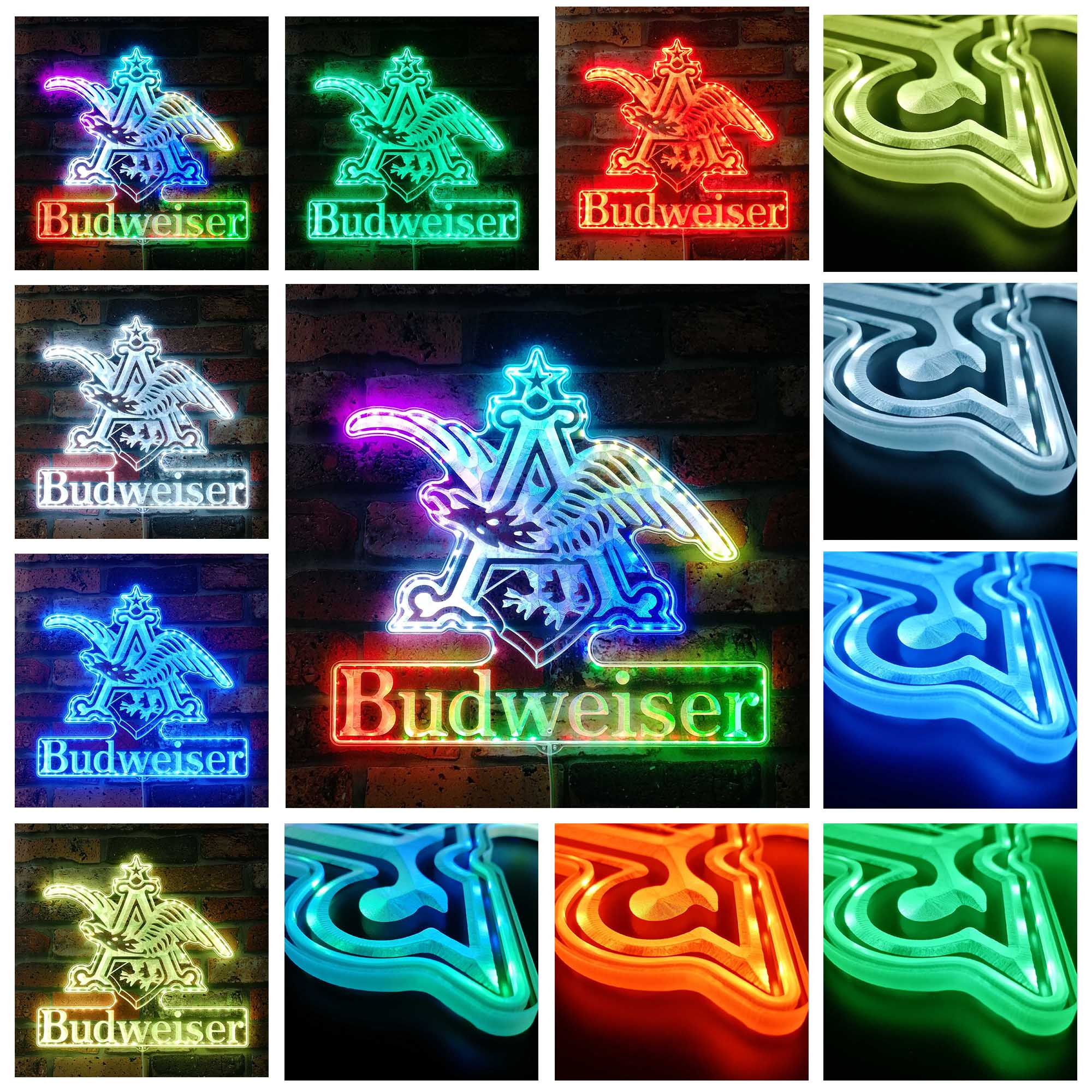 Budweiser Dynamic RGB Edge Lit LED Sign