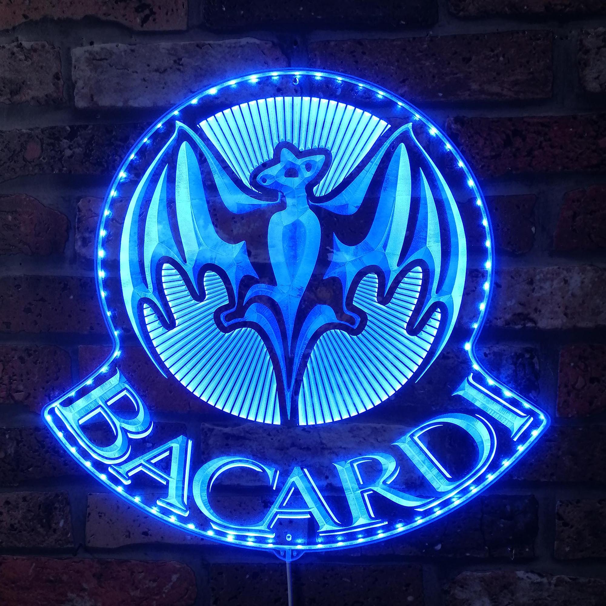 Bacardi Dynamic RGB Edge Lit LED Sign