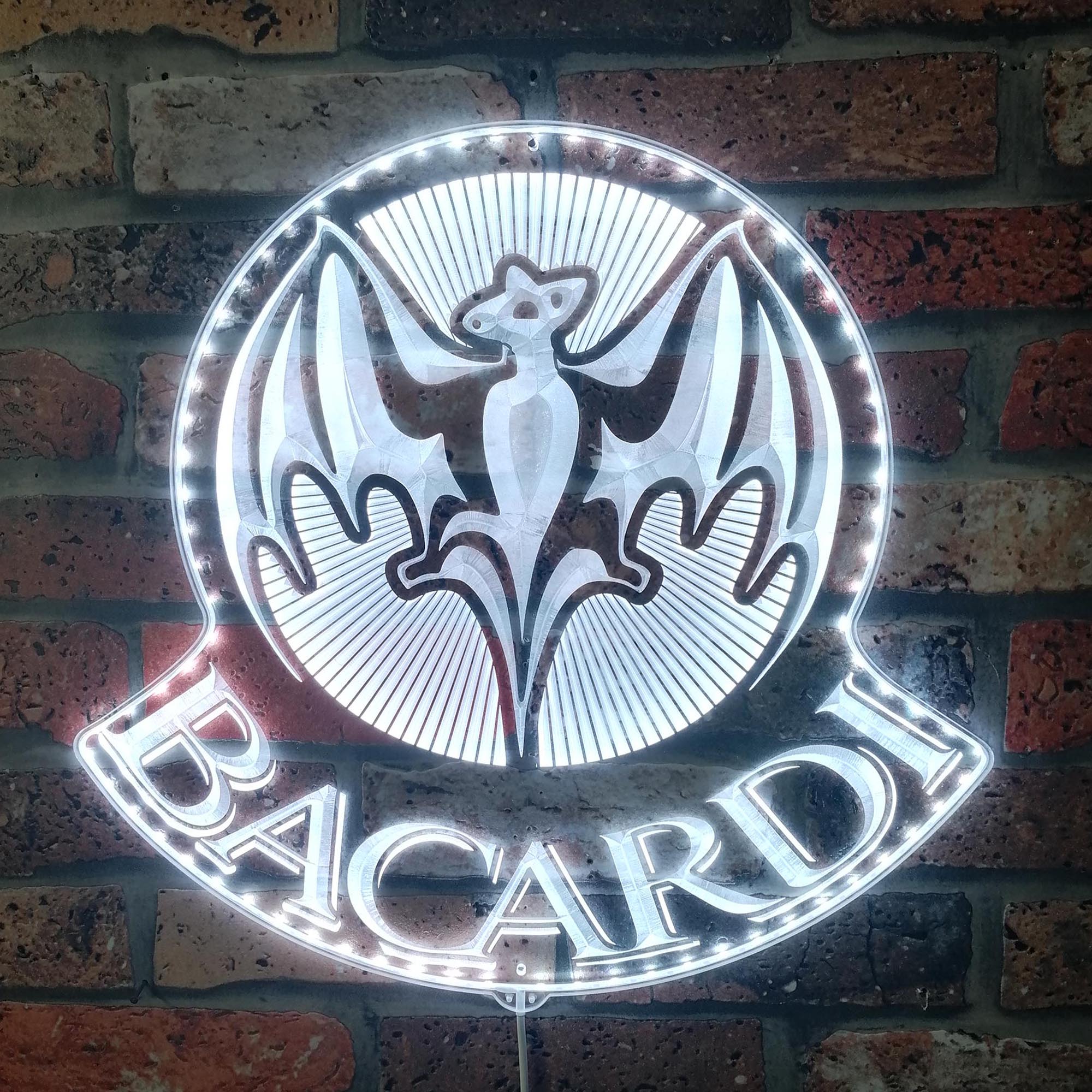 Bacardi Dynamic RGB Edge Lit LED Sign