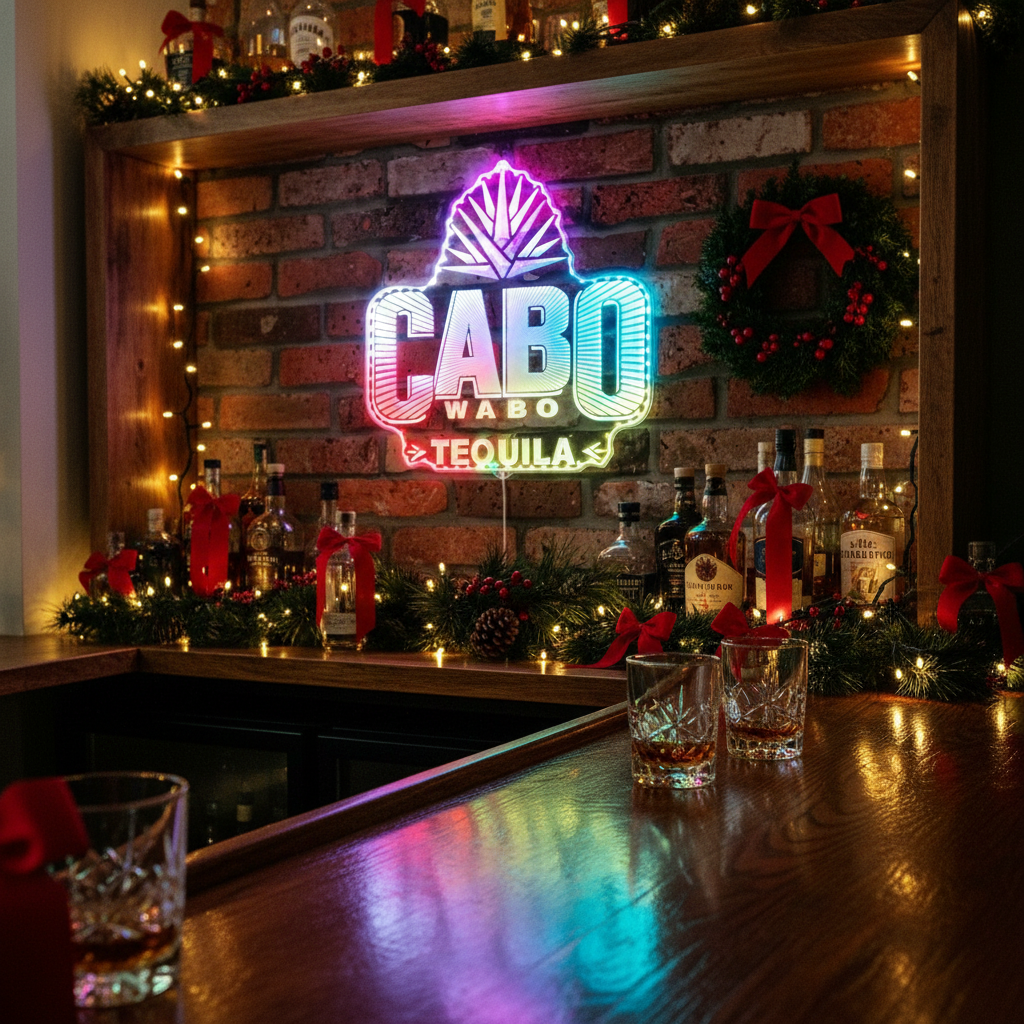 Cabo tequila Neon LED Sign with Dynamic RGB Colors