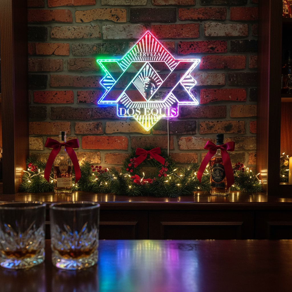 Absolut Vodka Neon LED Sign with Dynamic RGB Colors