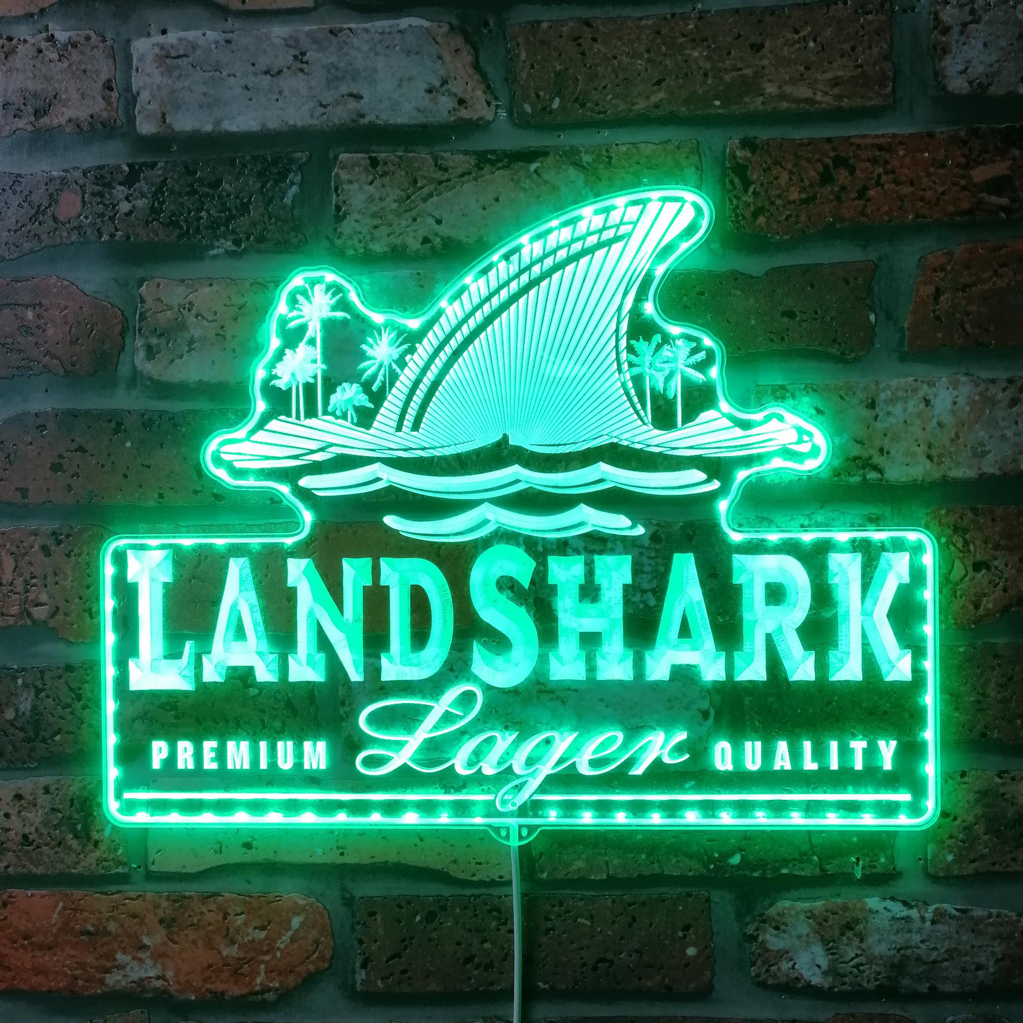 Landshark Larger Dynamic RGB Edge Lit LED Sign