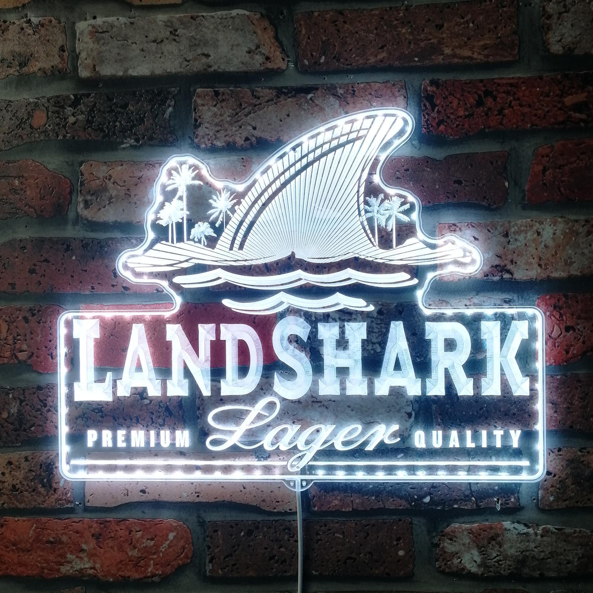 Landshark Larger Dynamic RGB Edge Lit LED Sign