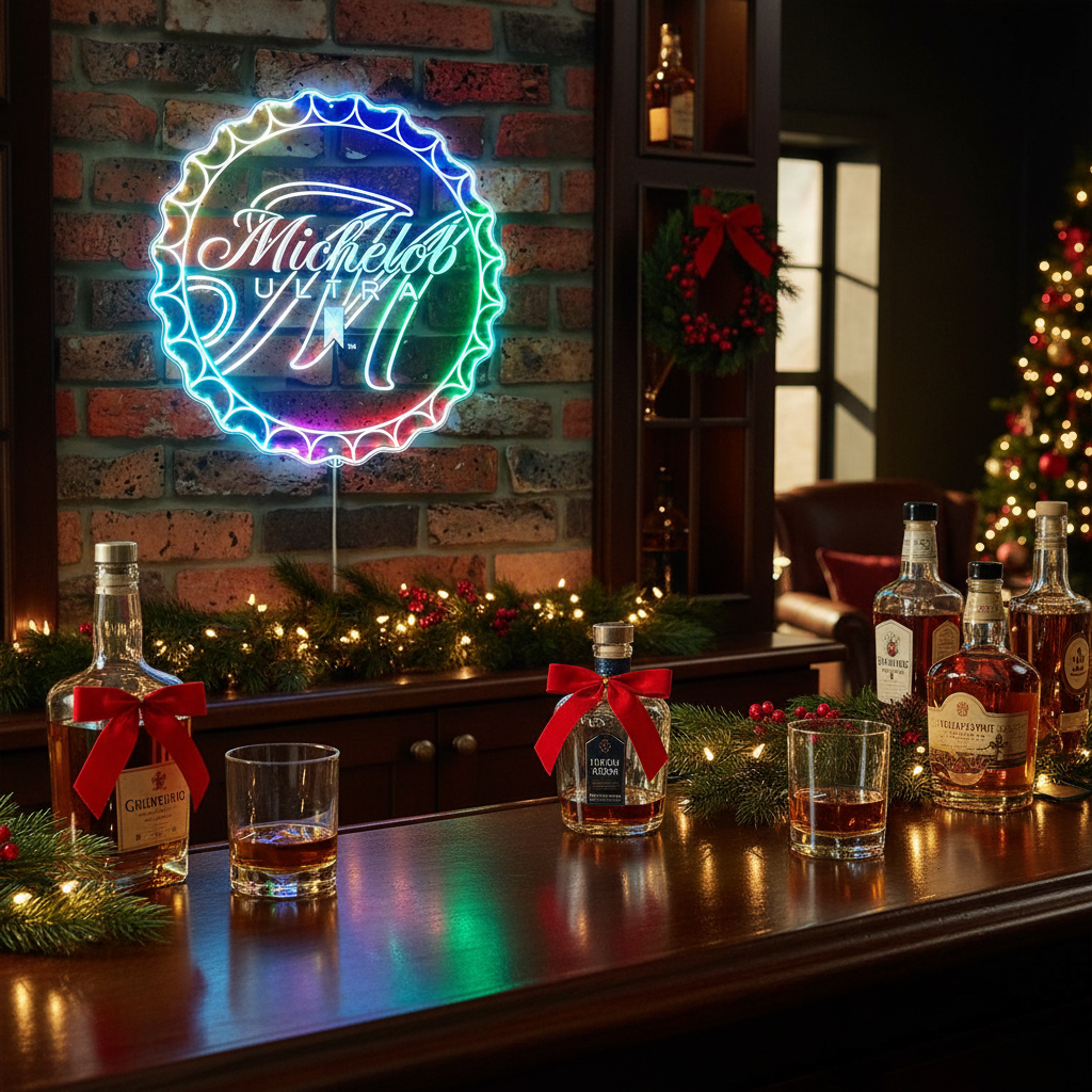 Absolut Vodka Neon LED Sign with Dynamic RGB Colors