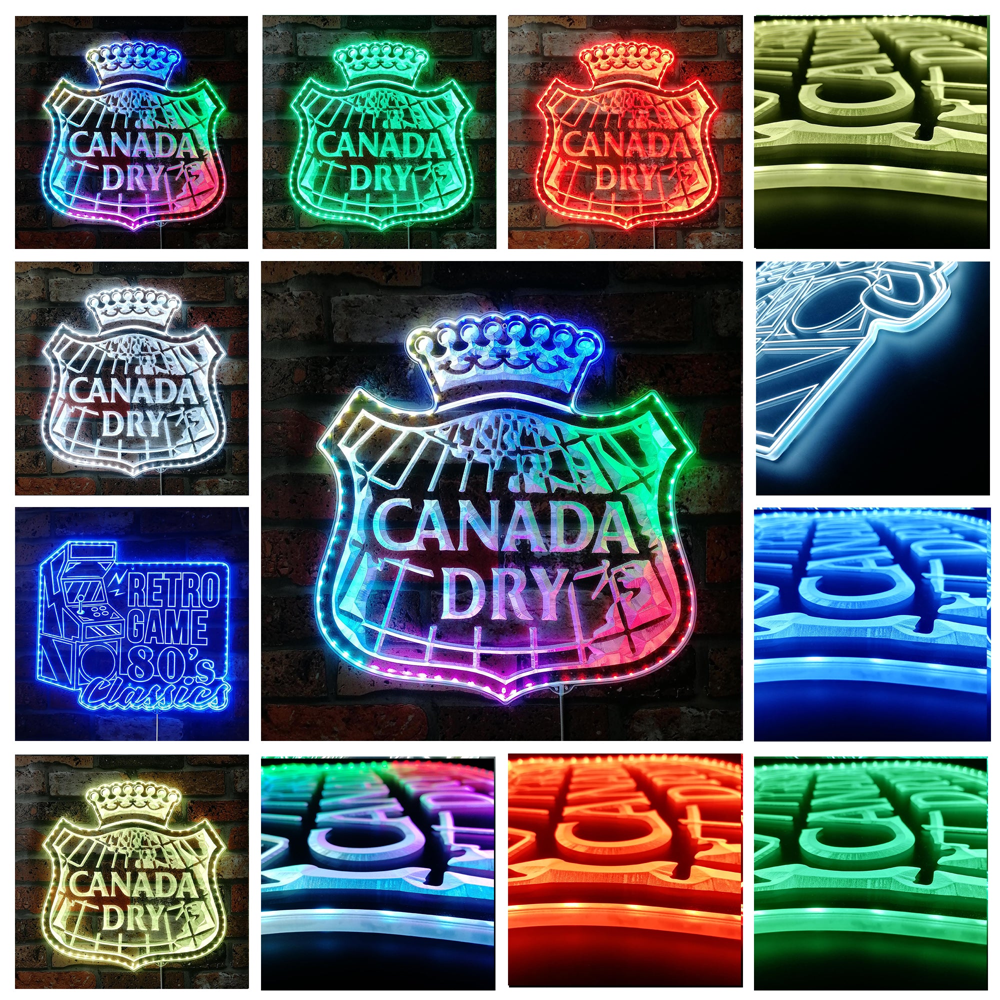 Canada Dry Dynamic RGB Edge Lit LED Sign