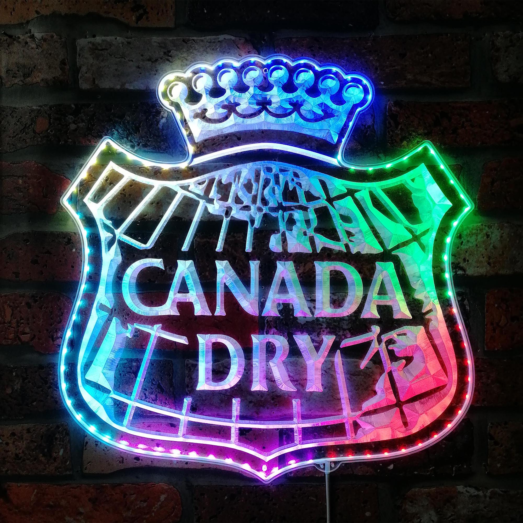 Canada Dry Dynamic RGB Edge Lit LED Sign