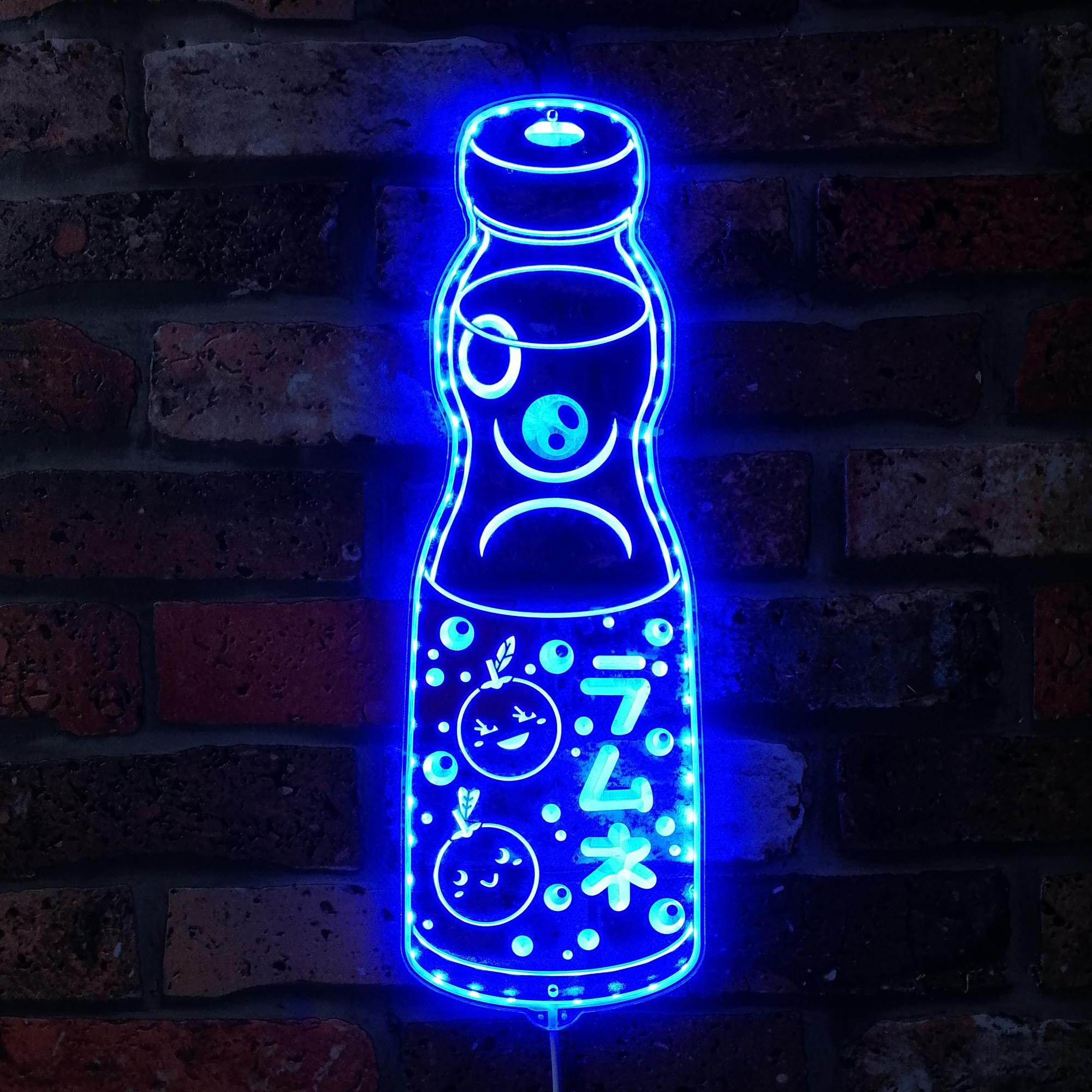 Japanese Soda Ramune Dynamic RGB Edge Lit LED Sign