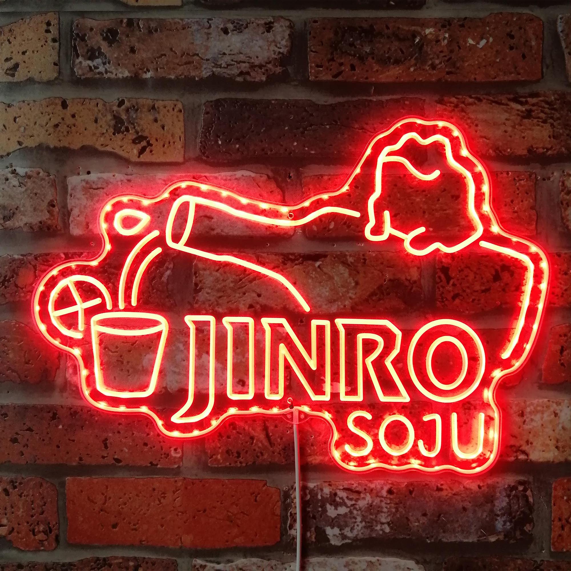 Jinro soju Beer Dynamic RGB Edge Lit LED Sign