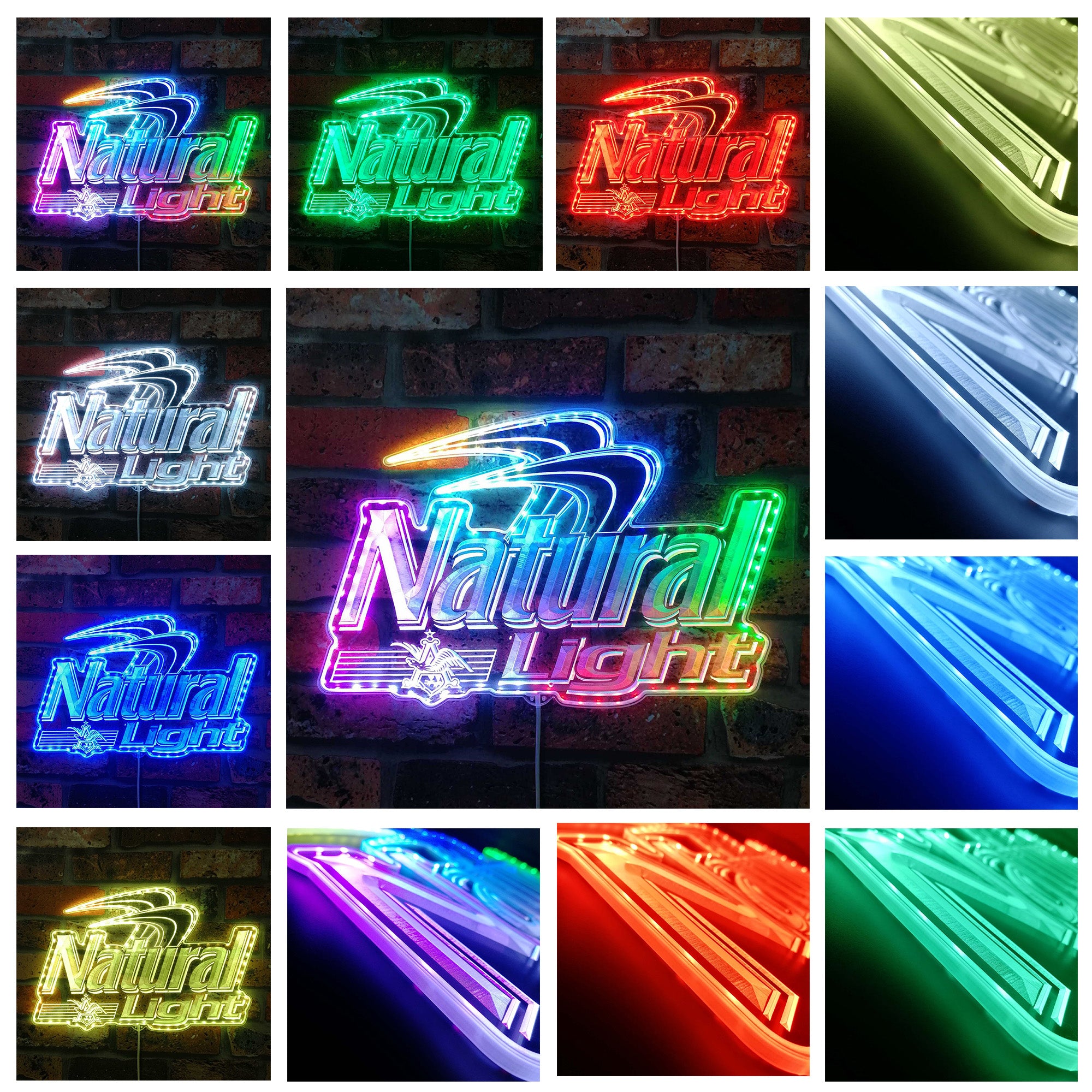 Natural Light Dynamic RGB Edge Lit LED Sign