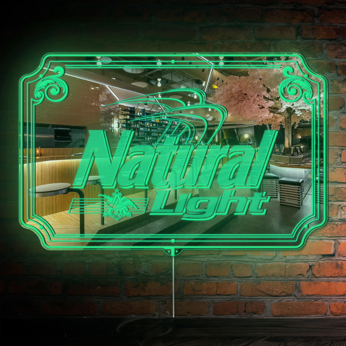 Natural Light RGB LED Neon Sign with Elegant Mirror Backing | PROLEDSIGN