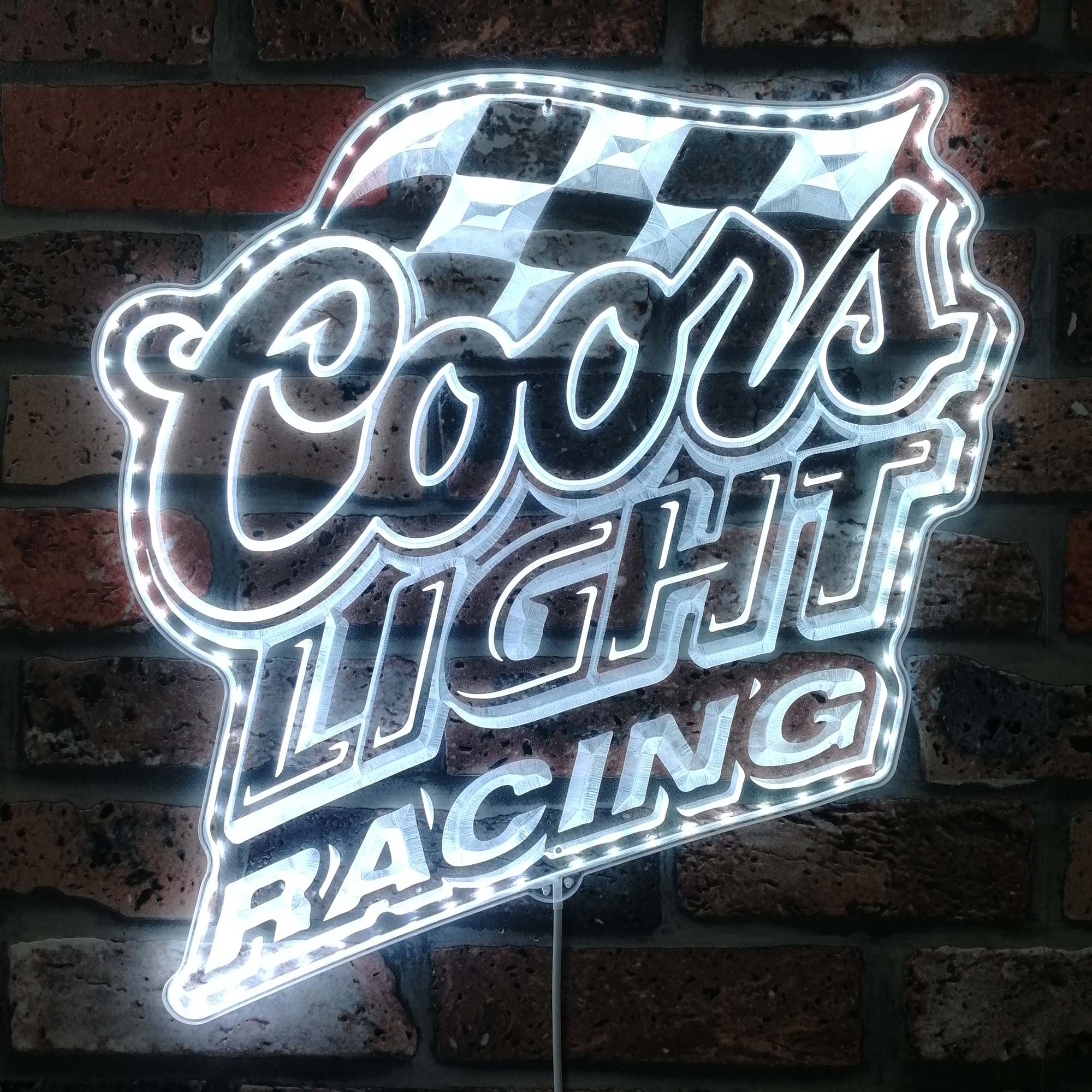 coors light racing Dynamic RGB Edge Lit LED Sign