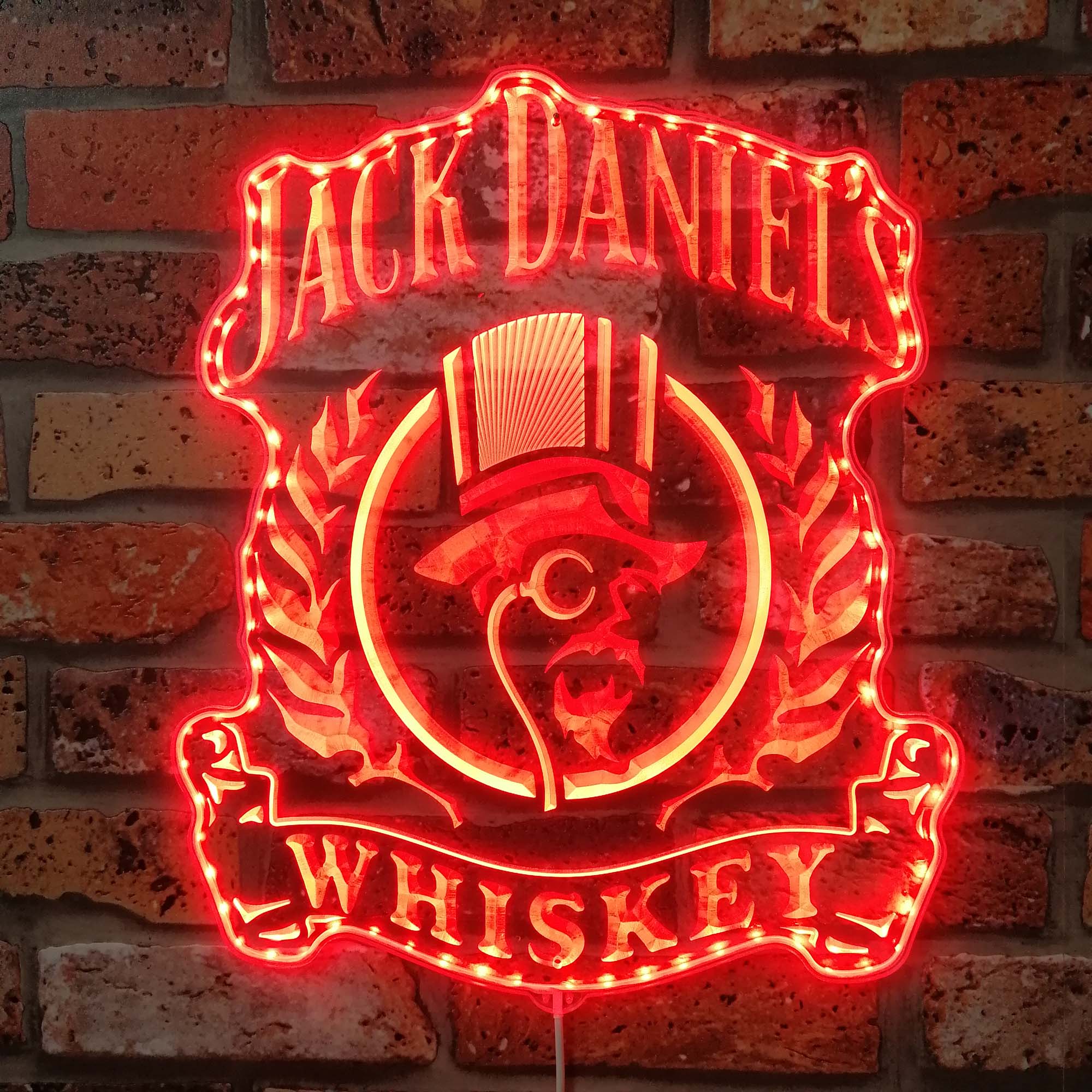 Jack Daniel's whiskey Dynamic RGB Edge Lit LED Sign