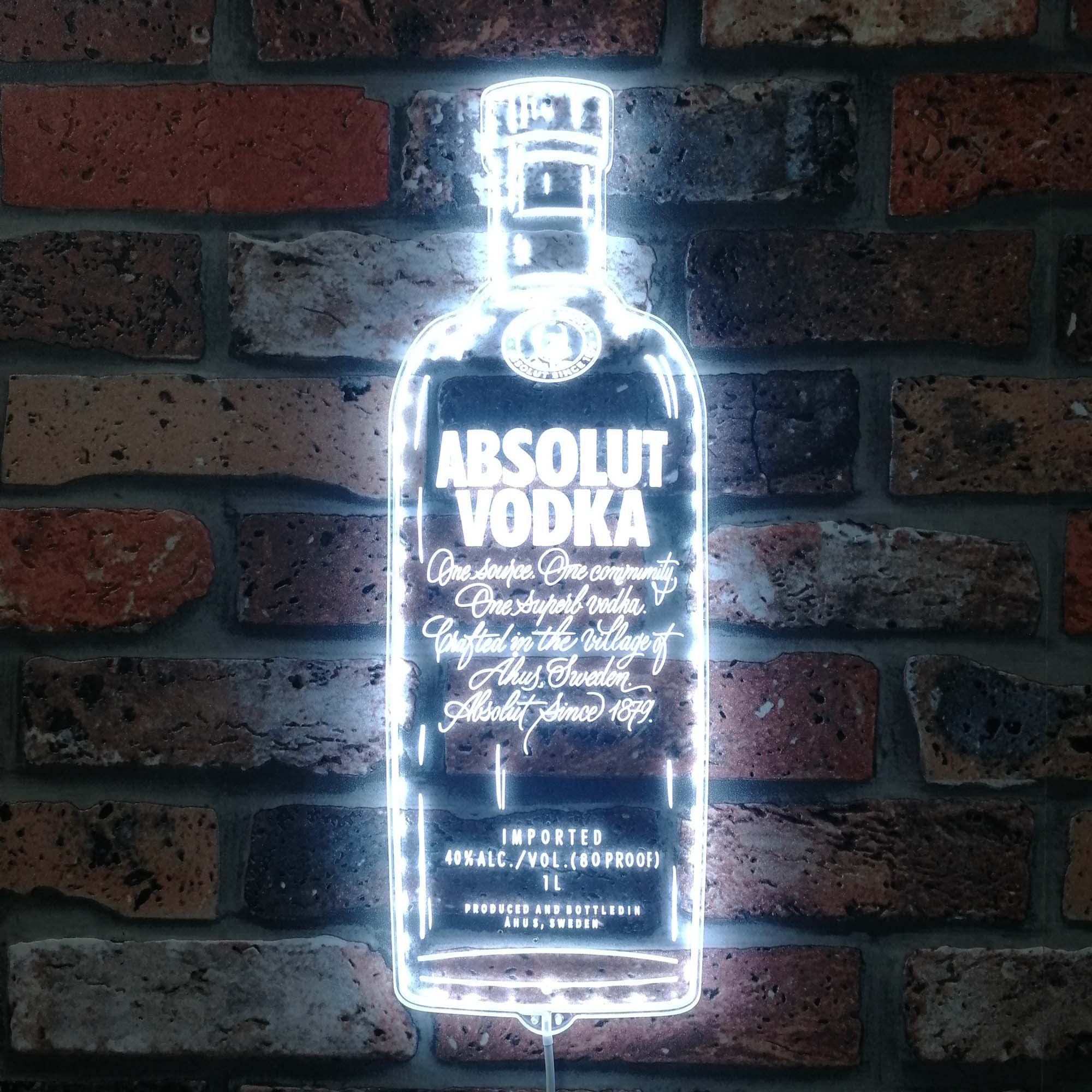 Absolut Vodka Dynamic RGB Edge Lit LED Sign