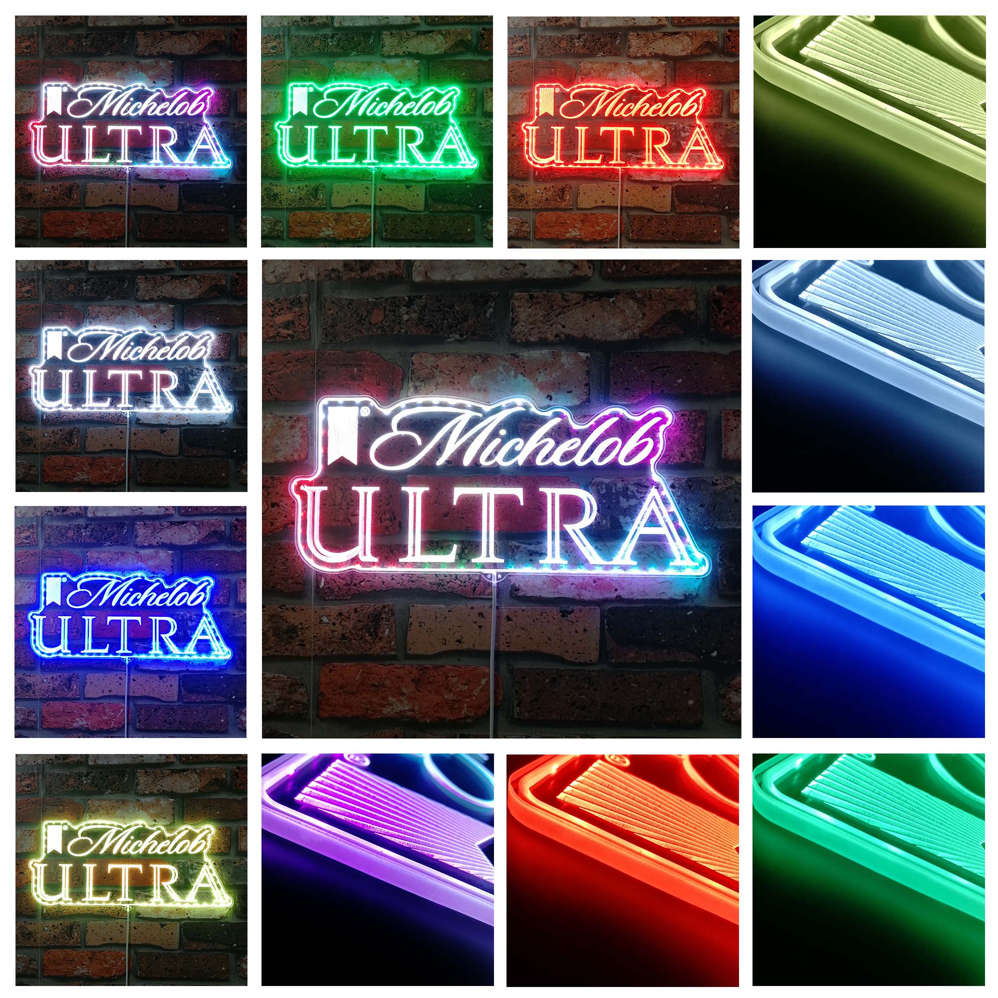 Michelob ultra Dynamic RGB Edge Lit LED Sign