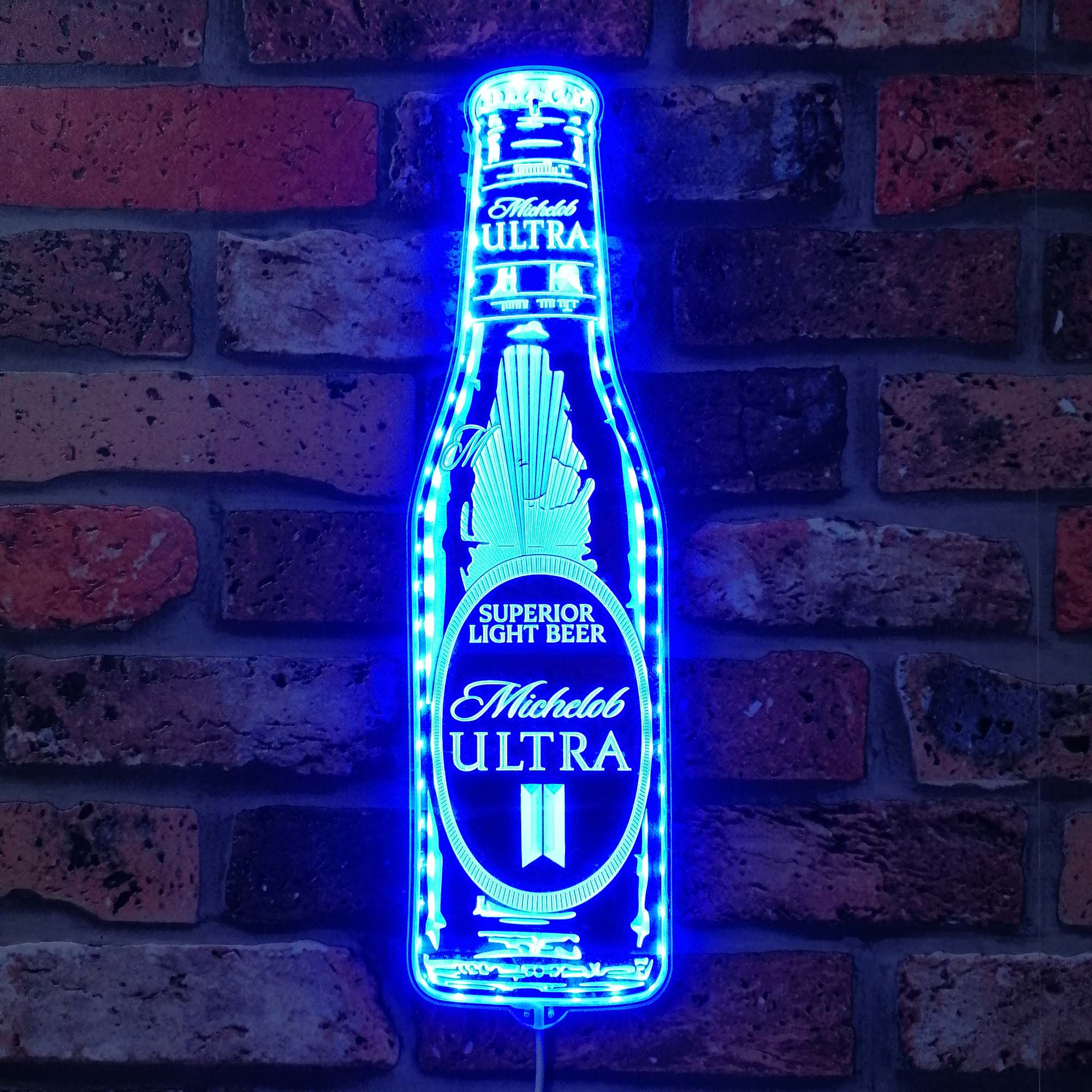 michelob ultra Bottle Dynamic RGB Edge Lit LED Sign