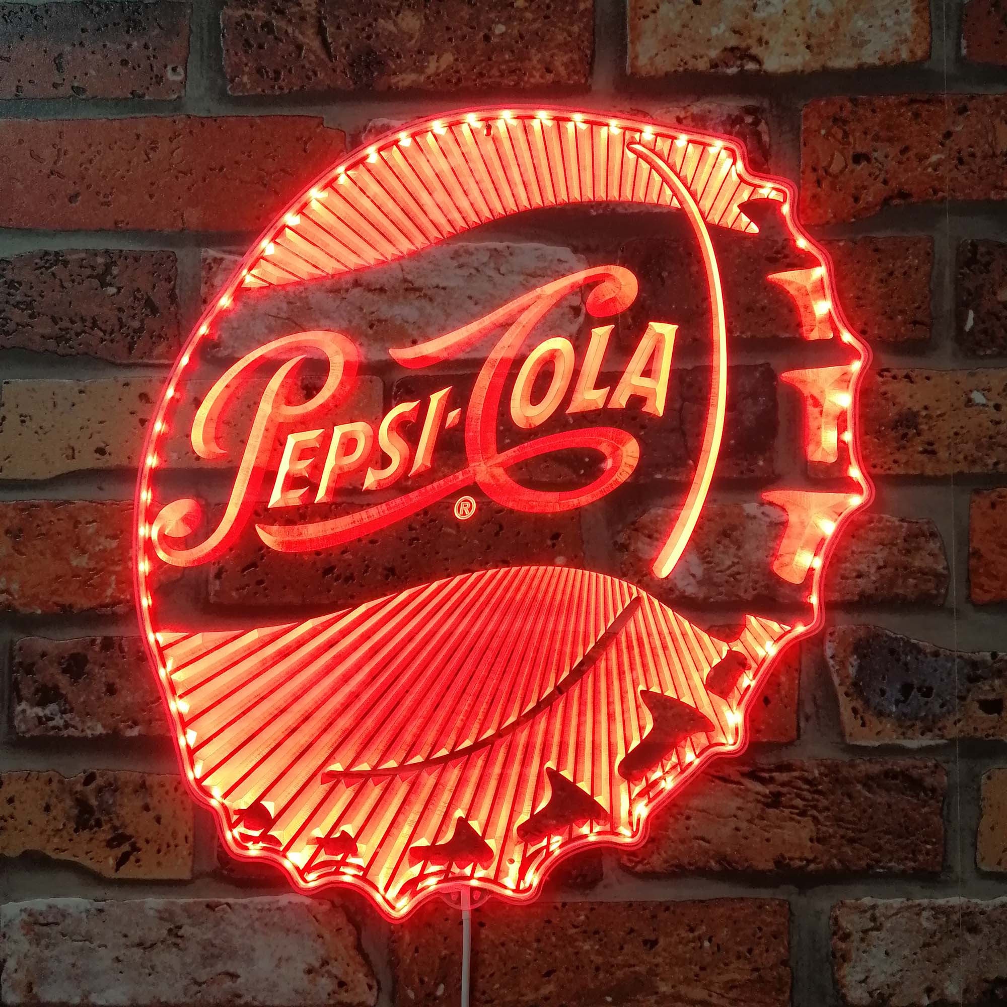 Pepsi Cola Dynamic RGB Edge Lit LED Sign