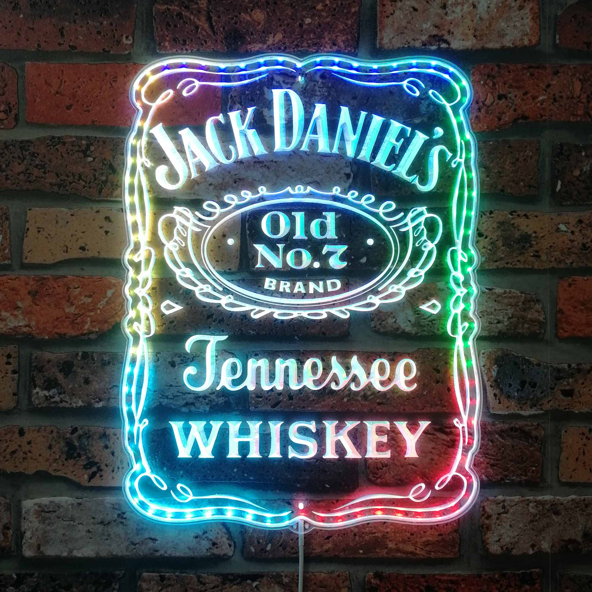 Jack Daniel Dynamic RGB Edge Lit LED Sign