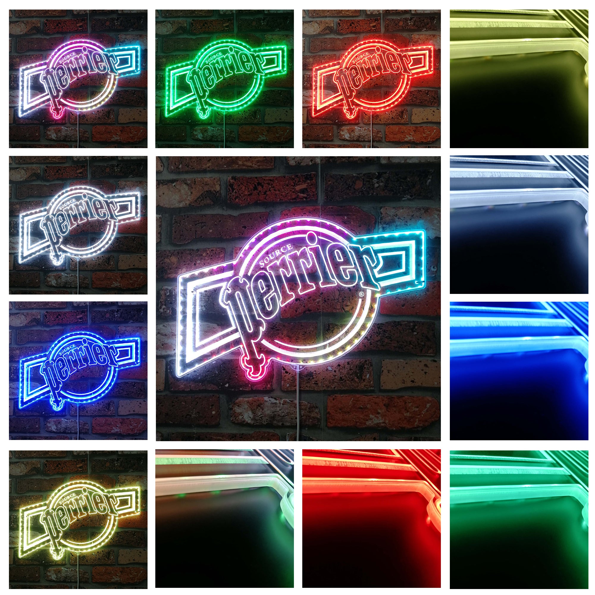 Perrier Source Neon LED Sign with Dynamic RGB Colors