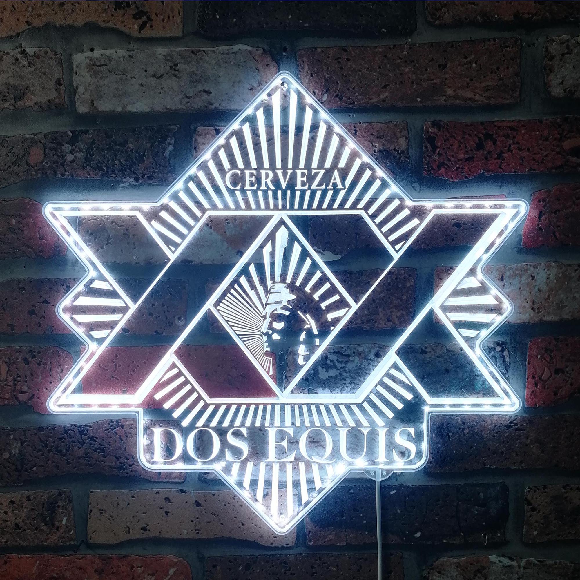 Dos Equis Cerveza Dynamic RGB Edge Lit LED Sign