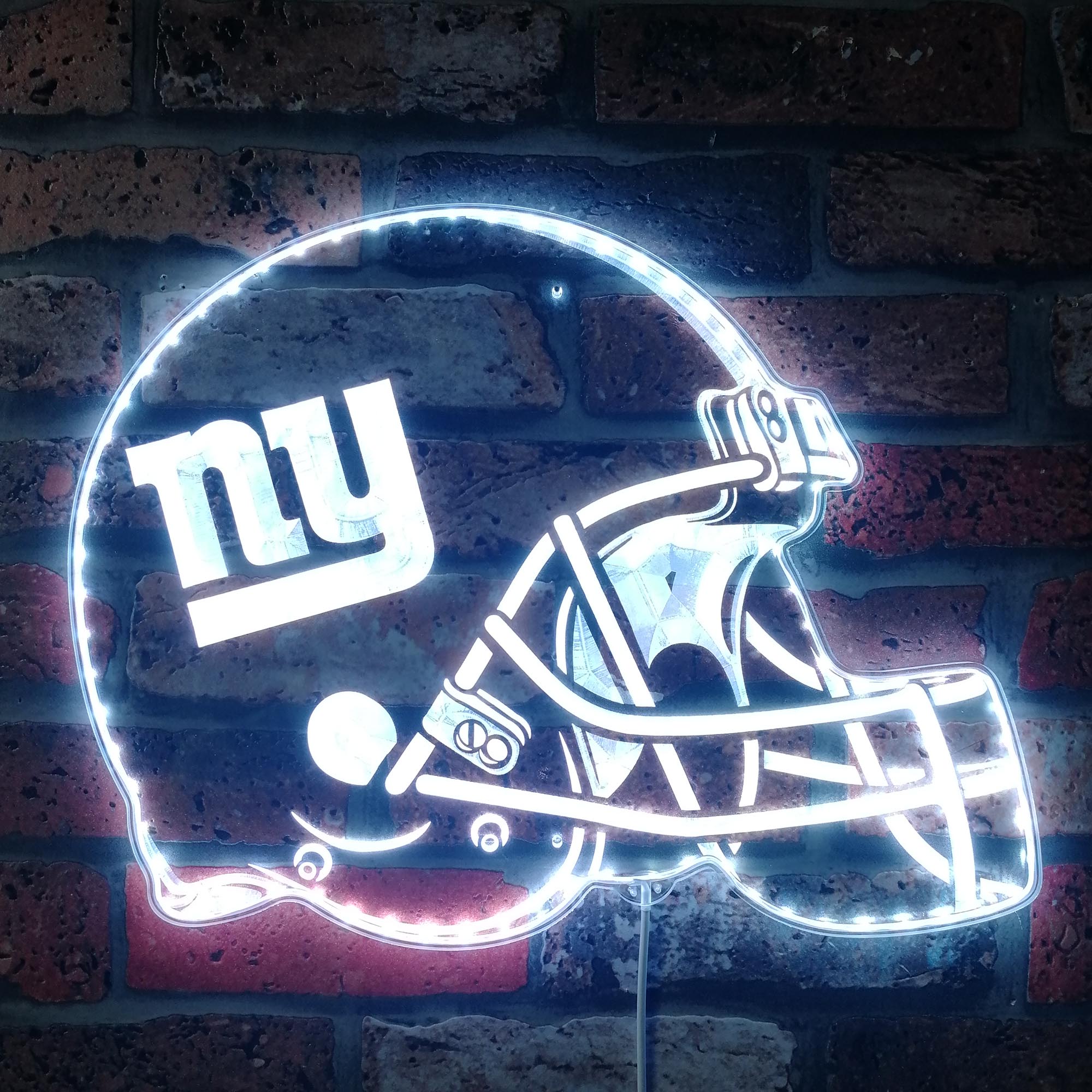 NFL New York Giants Football Dynamic RGB Edge Lit LED Sign