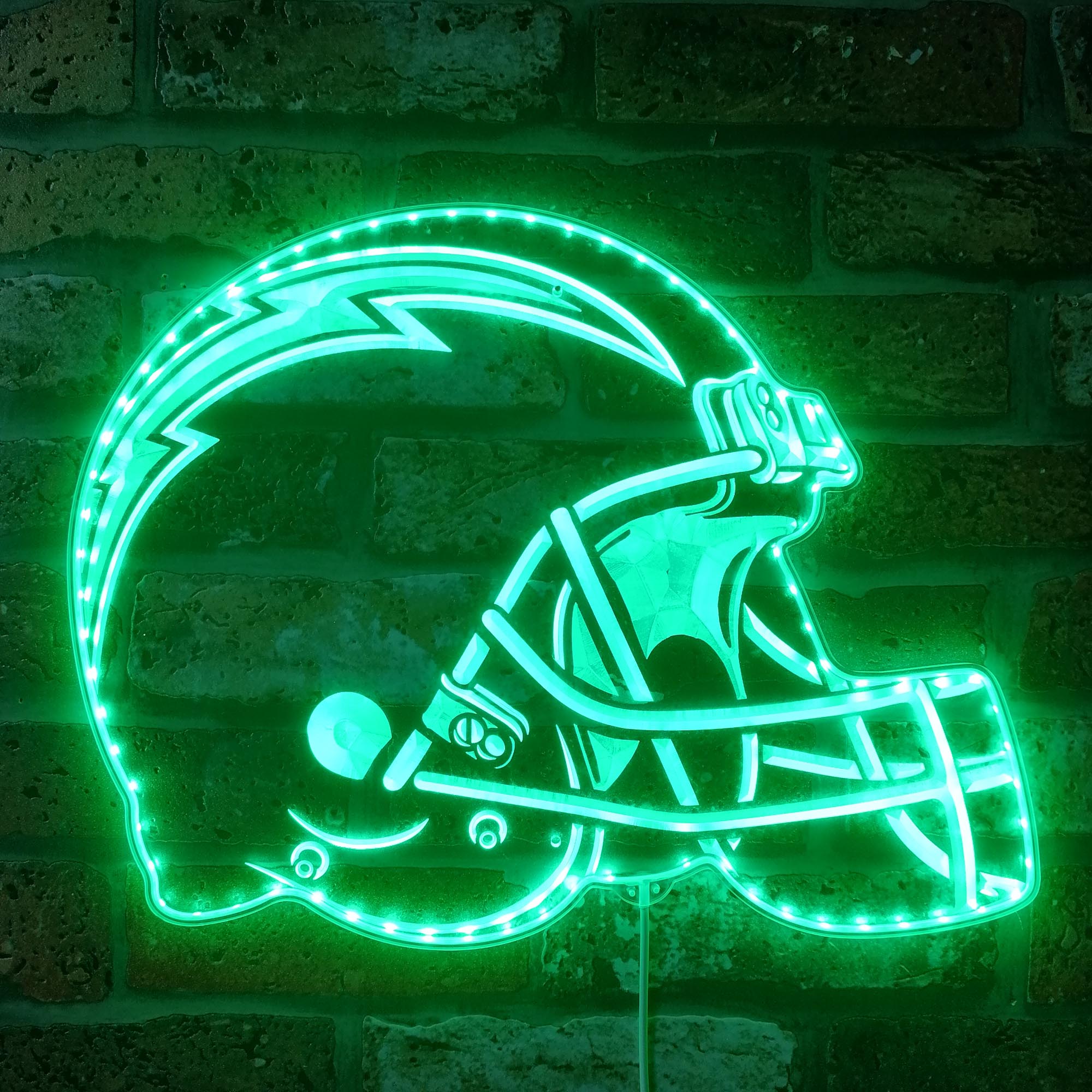 NFL San Diego Chargers Football Dynamic RGB Edge Lit LED Sign