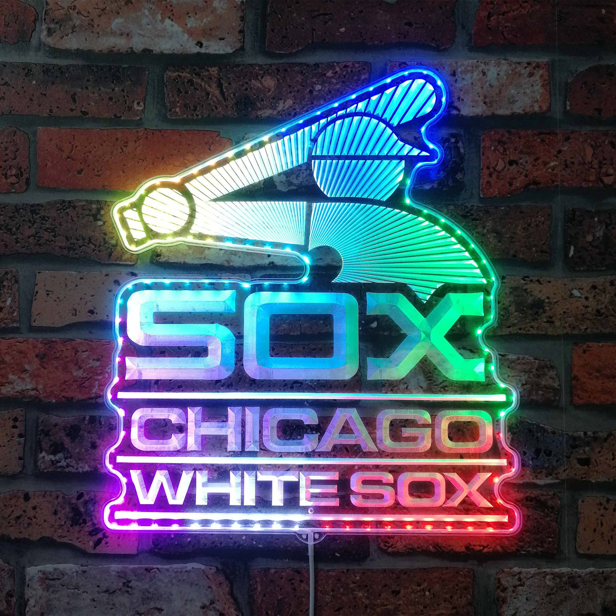 MLB Chicago White Sox Dynamic RGB Edge Lit LED Sign