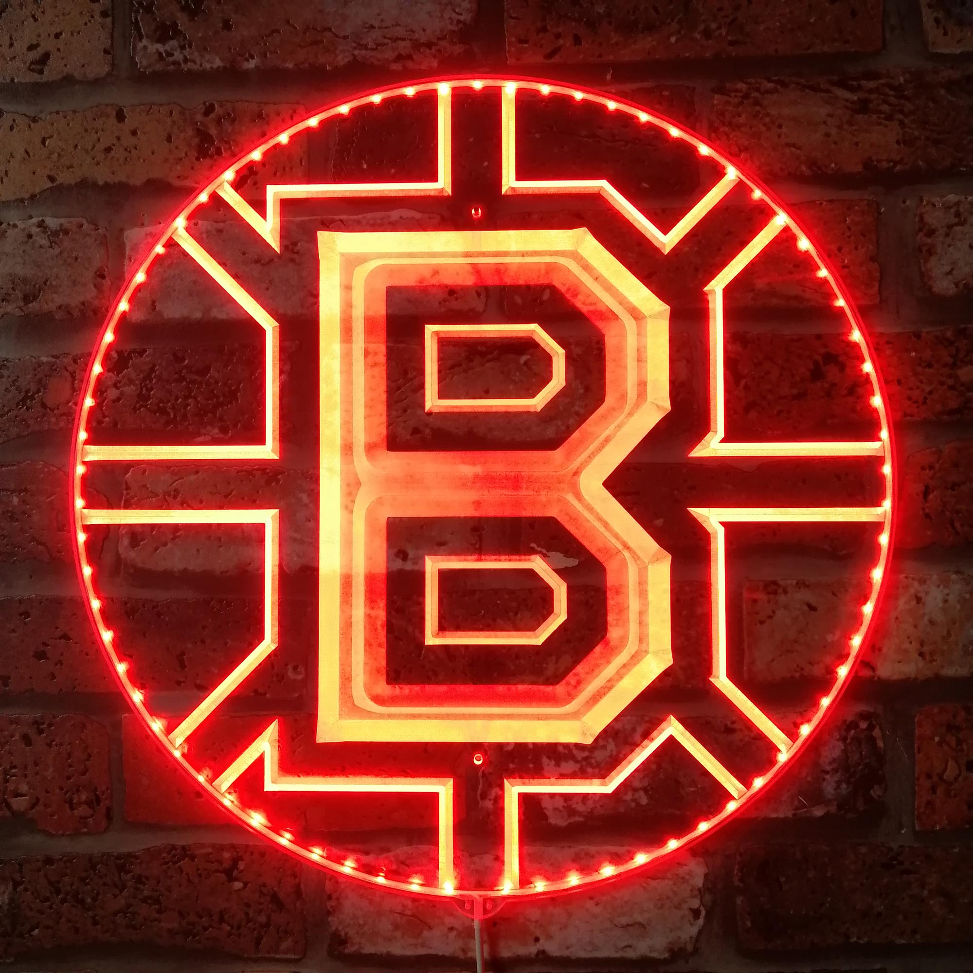 Boston Bruins Dynamic RGB Edge Lit LED Sign