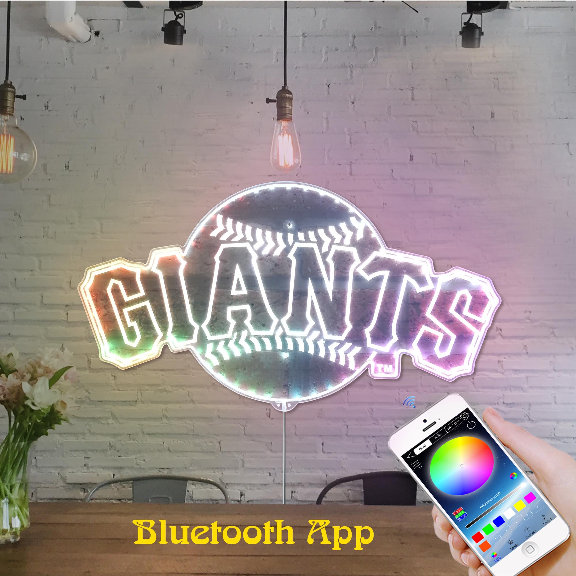 San Francisco Giants Dynamic RGB Edge Lit LED Sign