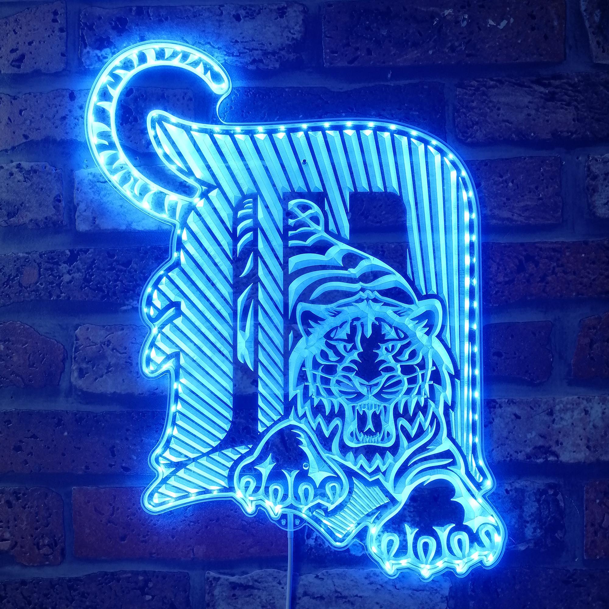 Detroit Tigers Dynamic RGB Edge Lit LED Sign