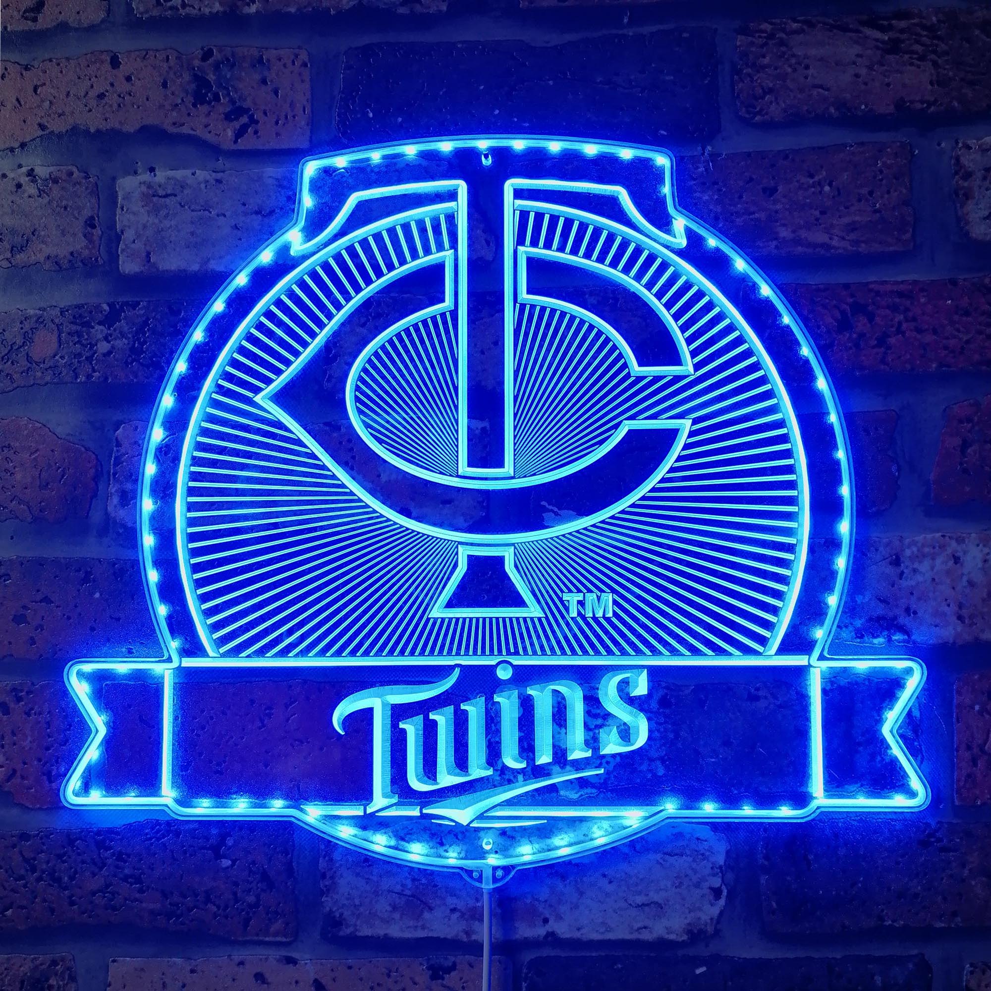 Minnesota Twins Dynamic RGB Edge Lit LED Sign