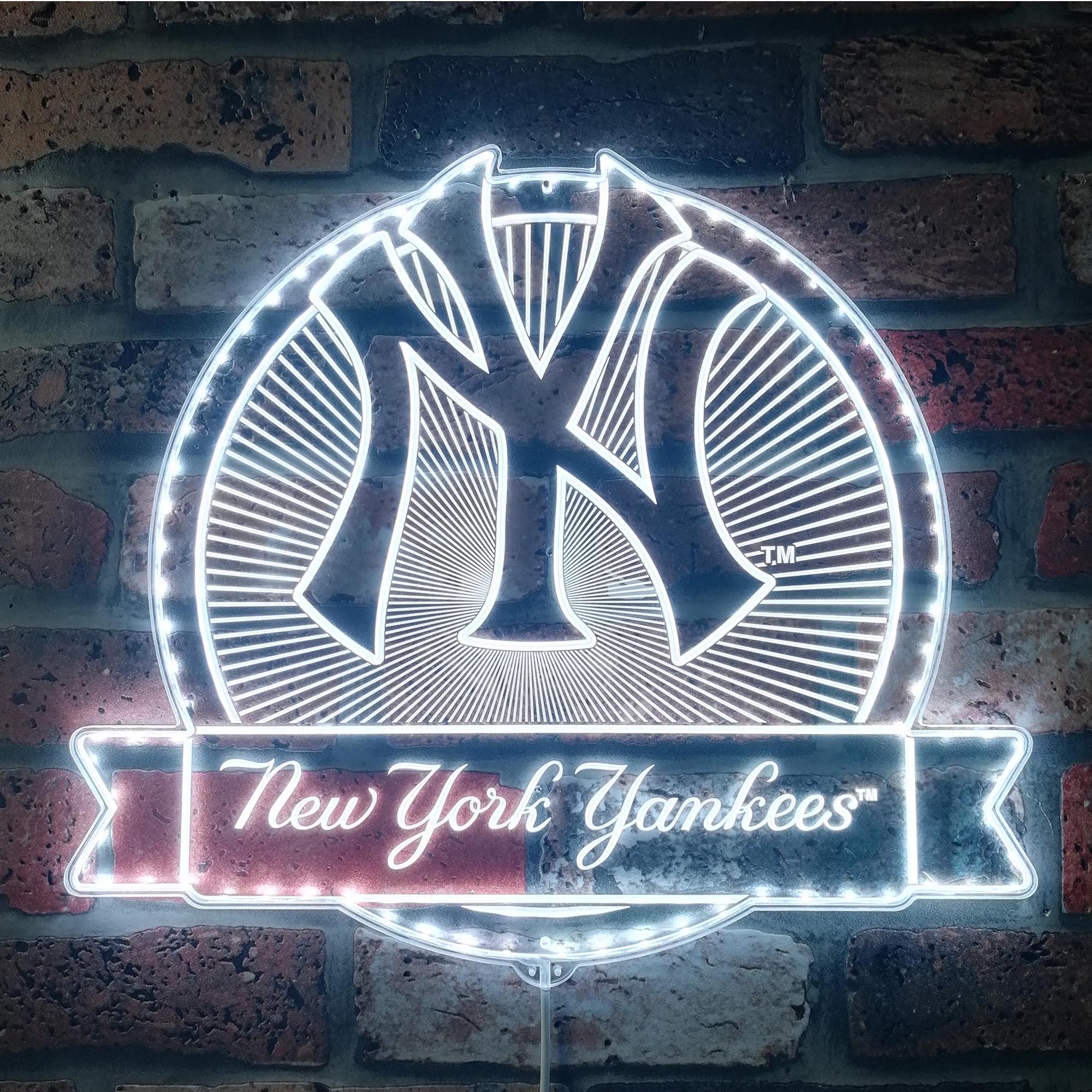 New York Yankees Dynamic RGB Edge Lit LED Sign