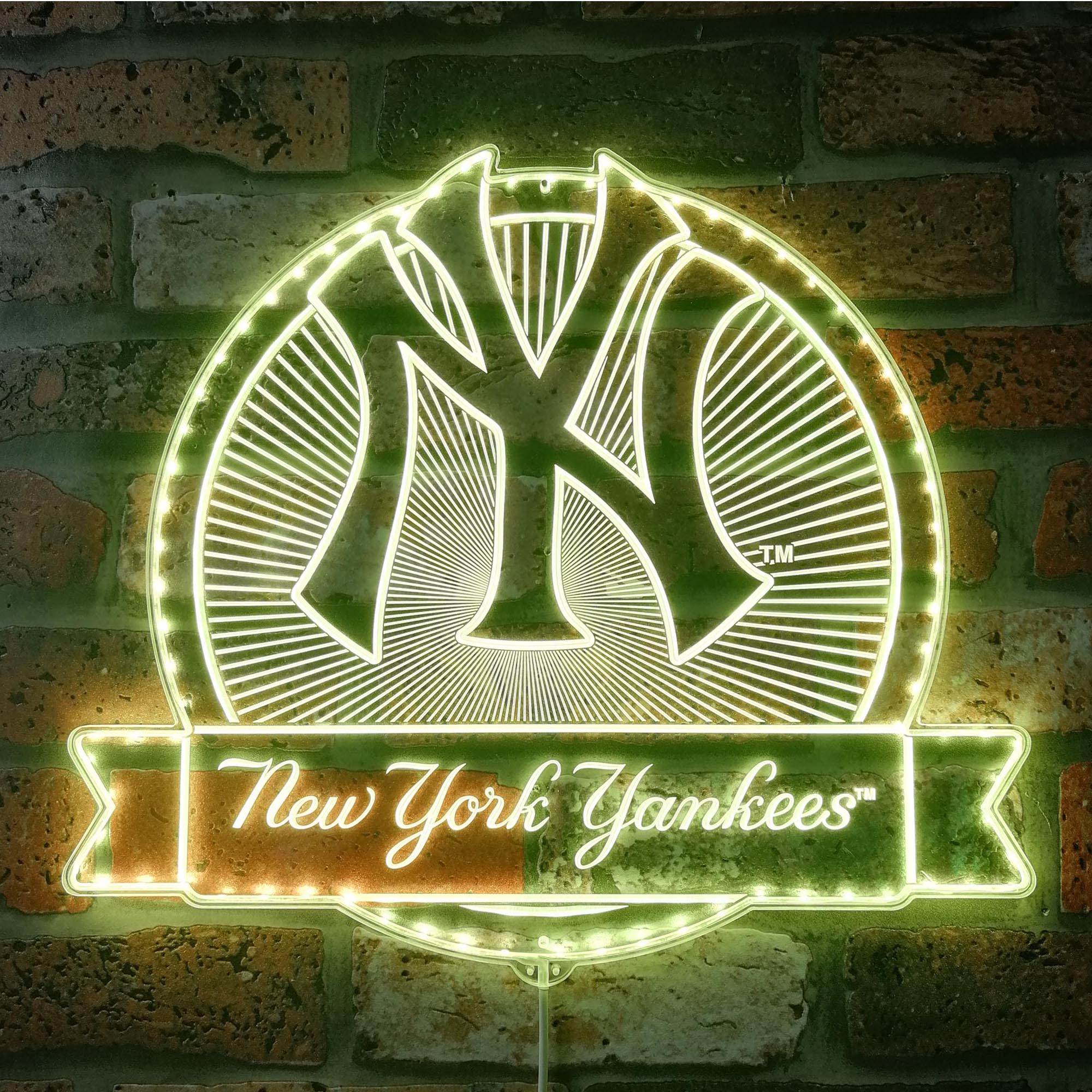 New York Yankees Dynamic RGB Edge Lit LED Sign