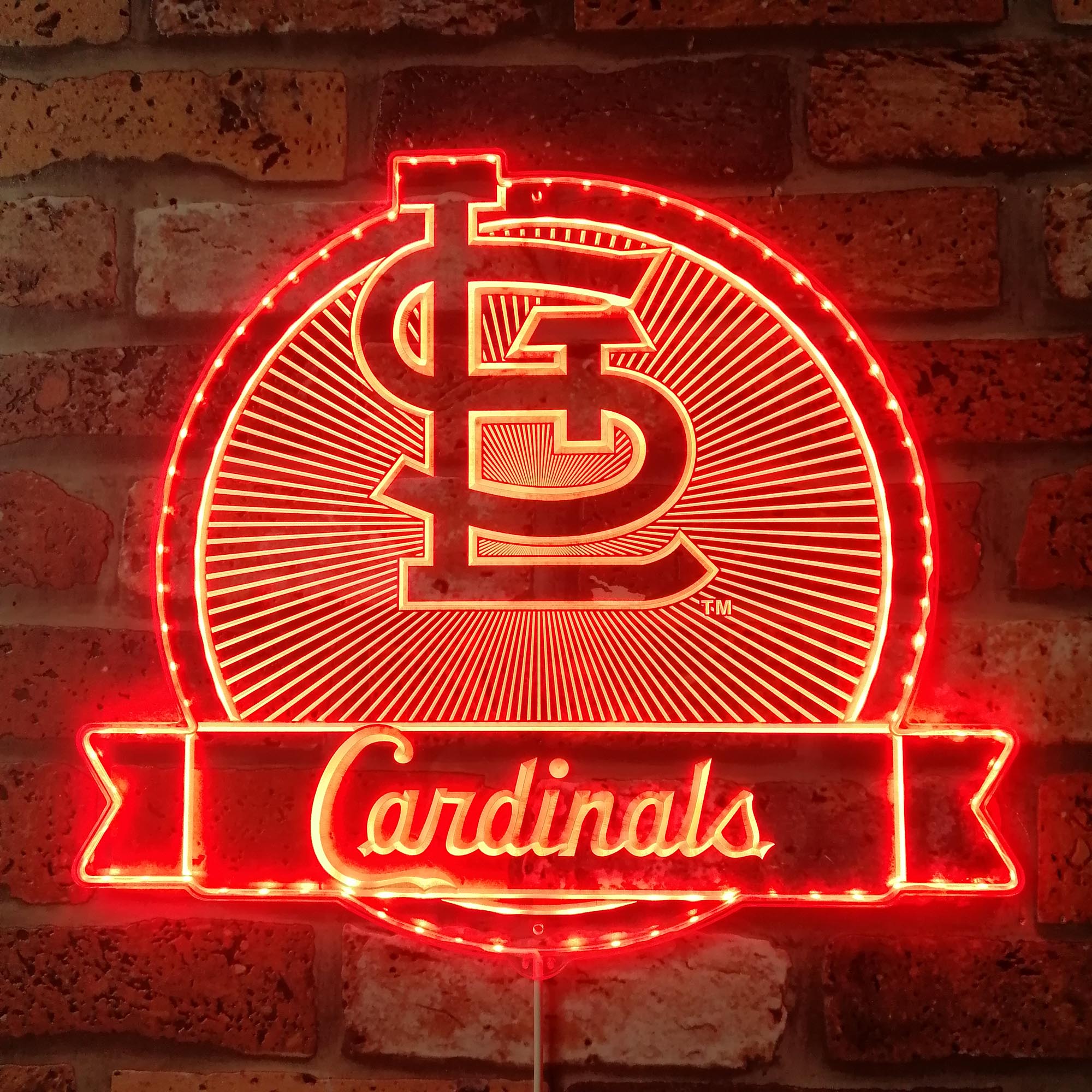 St. Louis Cardinals Dynamic RGB Edge Lit LED Sign