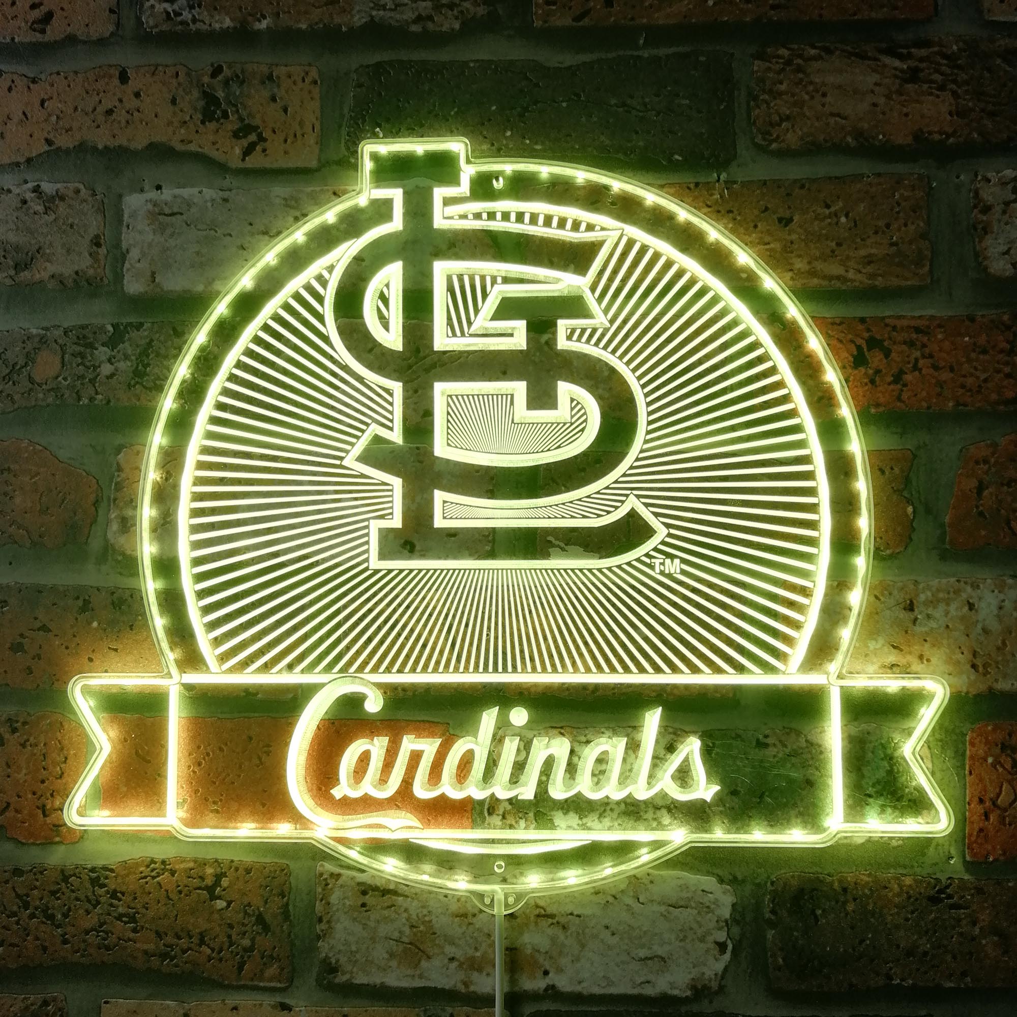 St. Louis Cardinals Dynamic RGB Edge Lit LED Sign