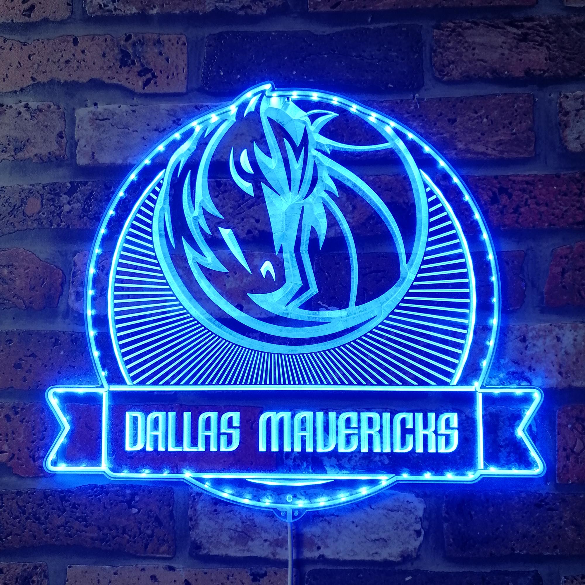 Dallas Mavericks Dynamic RGB Edge Lit LED Sign