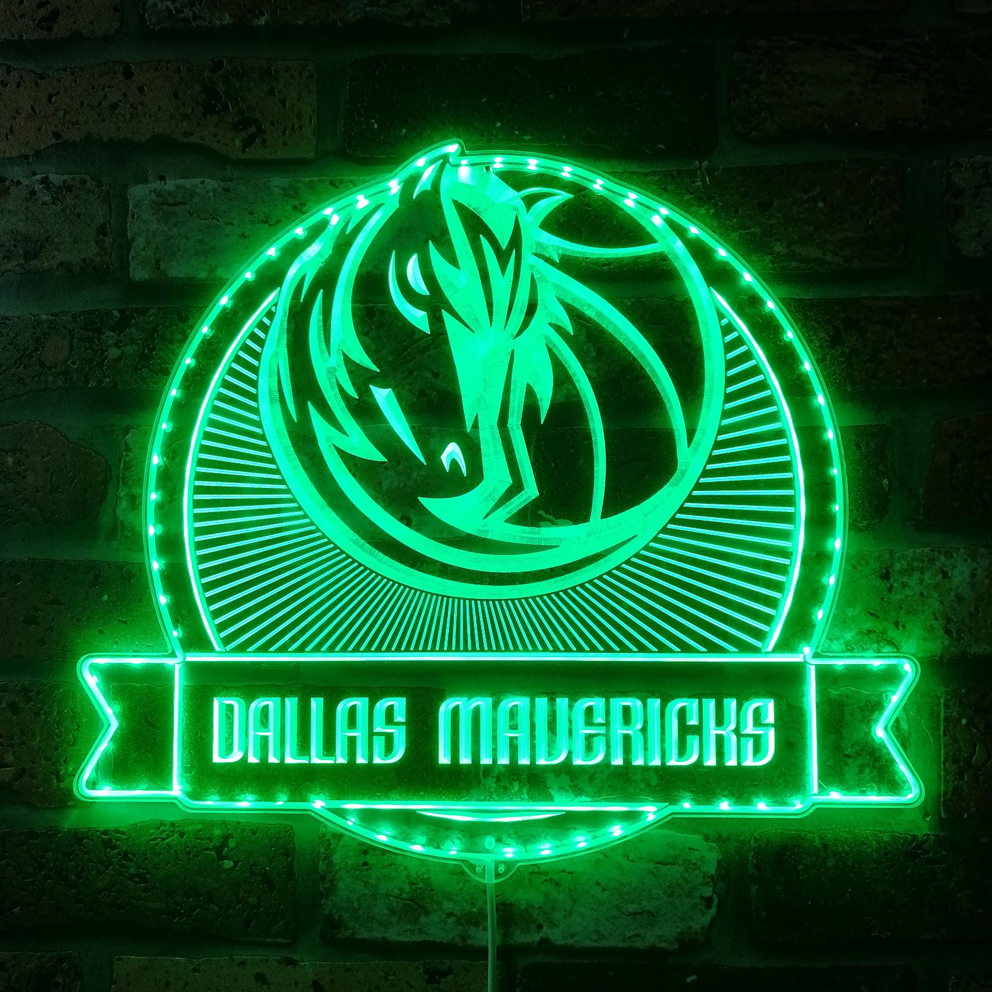 Dallas Mavericks Dynamic RGB Edge Lit LED Sign