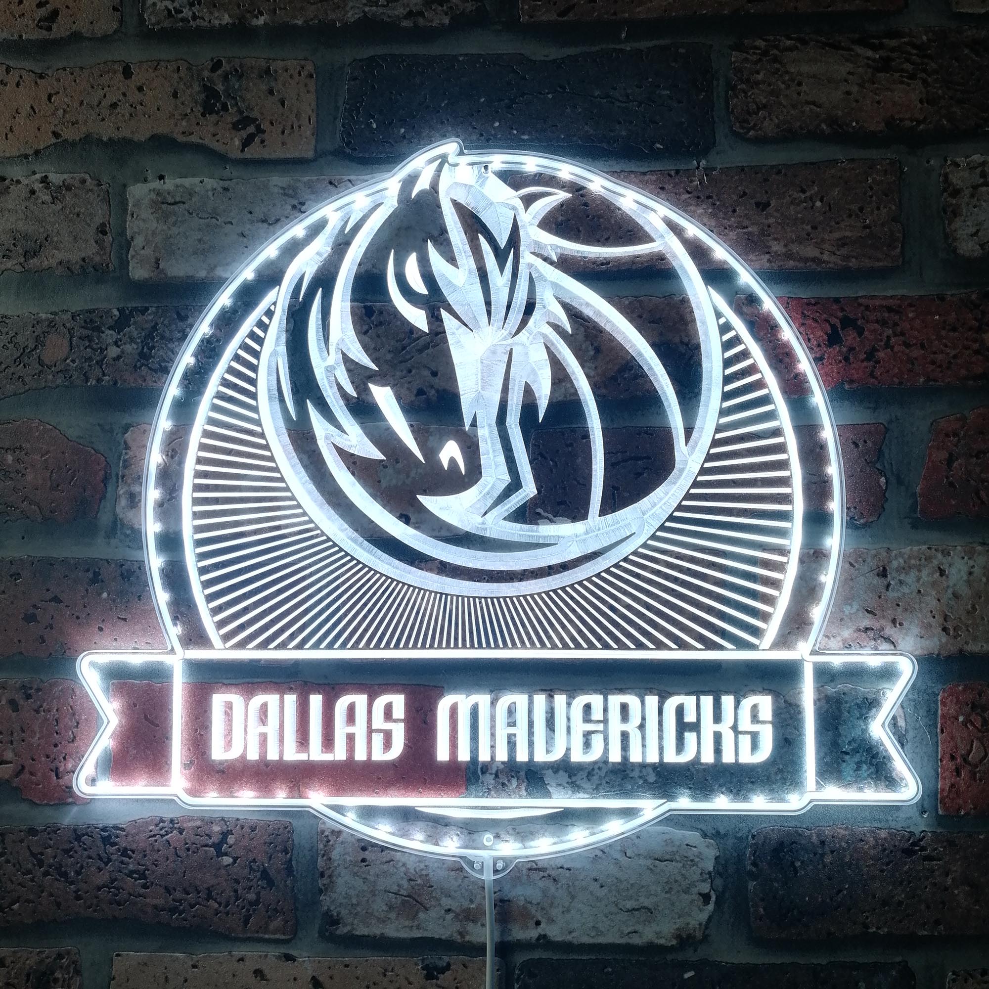 Dallas Mavericks Dynamic RGB Edge Lit LED Sign